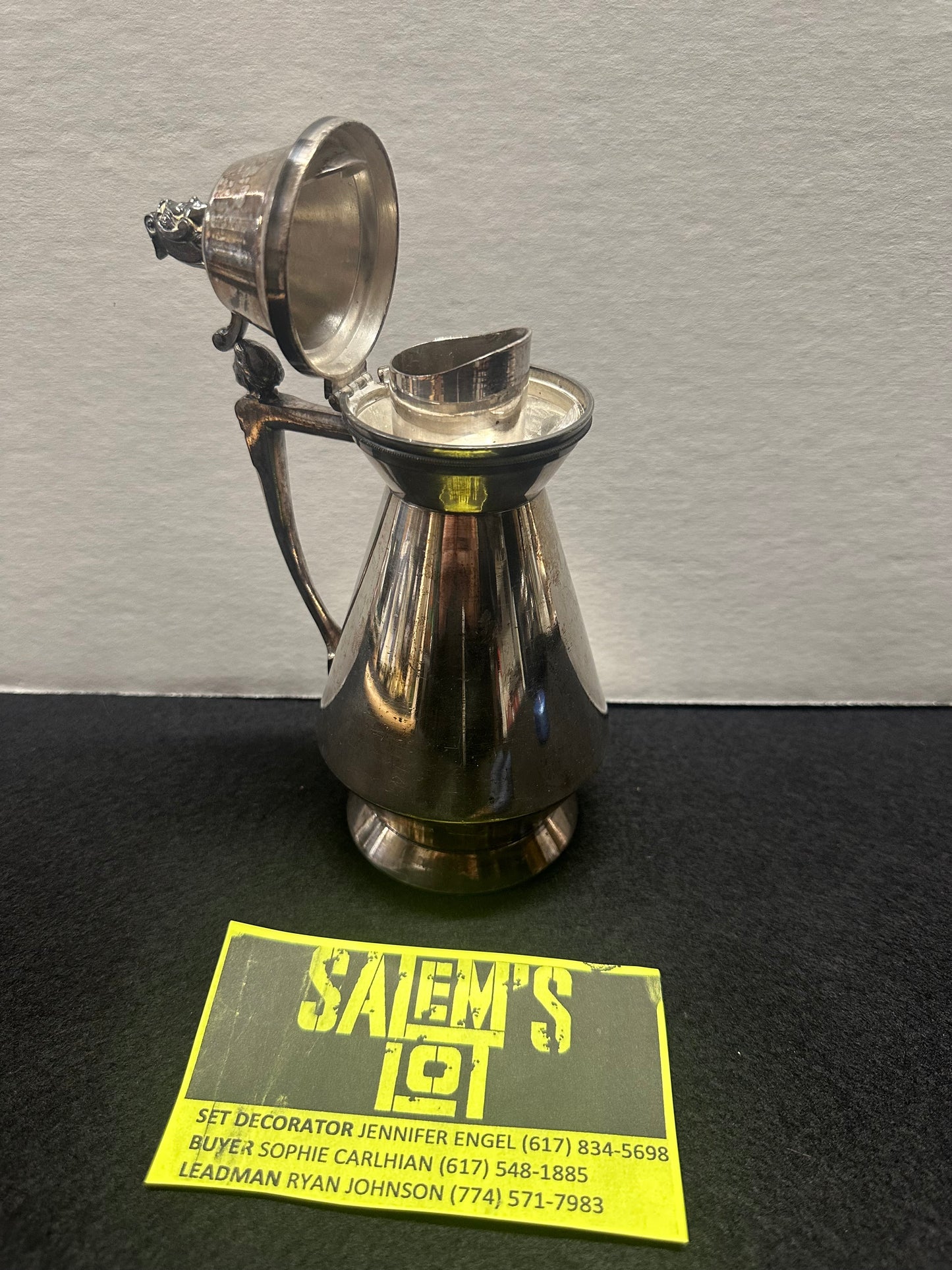 Stephen King, Salem’s Lot, Production Used Antique Metal Pitcher