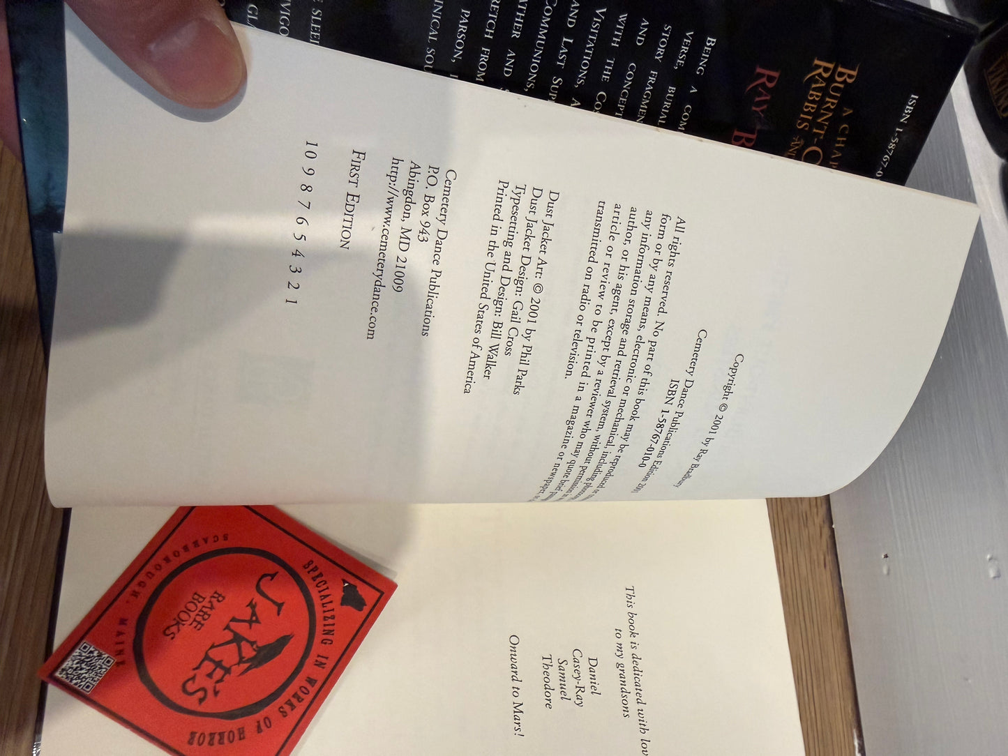 Ray Bradbury, A Chapbook For Burnt Out Priests, Rabbis, and Ministers, Signed/Limited #34