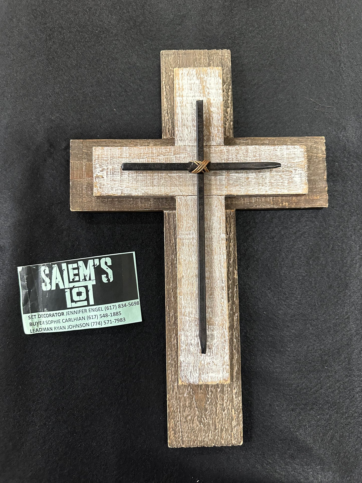 Salem’s Lot, Wood and Steel Cross, Screen Used, Max Production 2024
