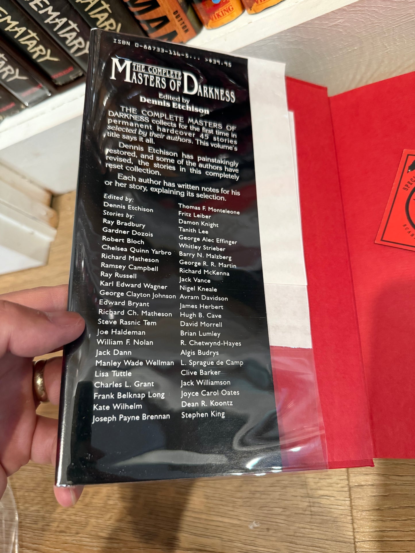 Complete Masters of Darkness, First Edition, Underwood Miller