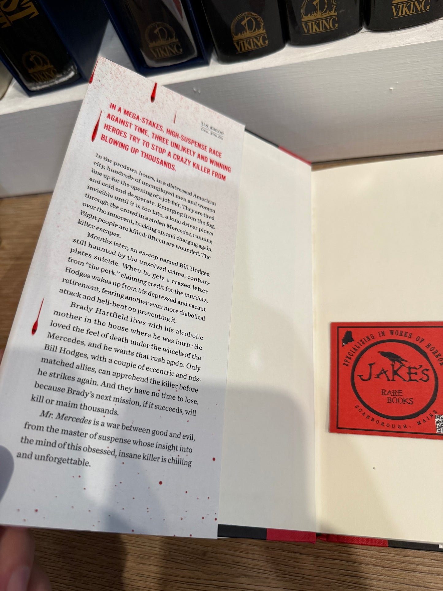 Stephen King, Mr. Mercedes, First Edition, Scribner