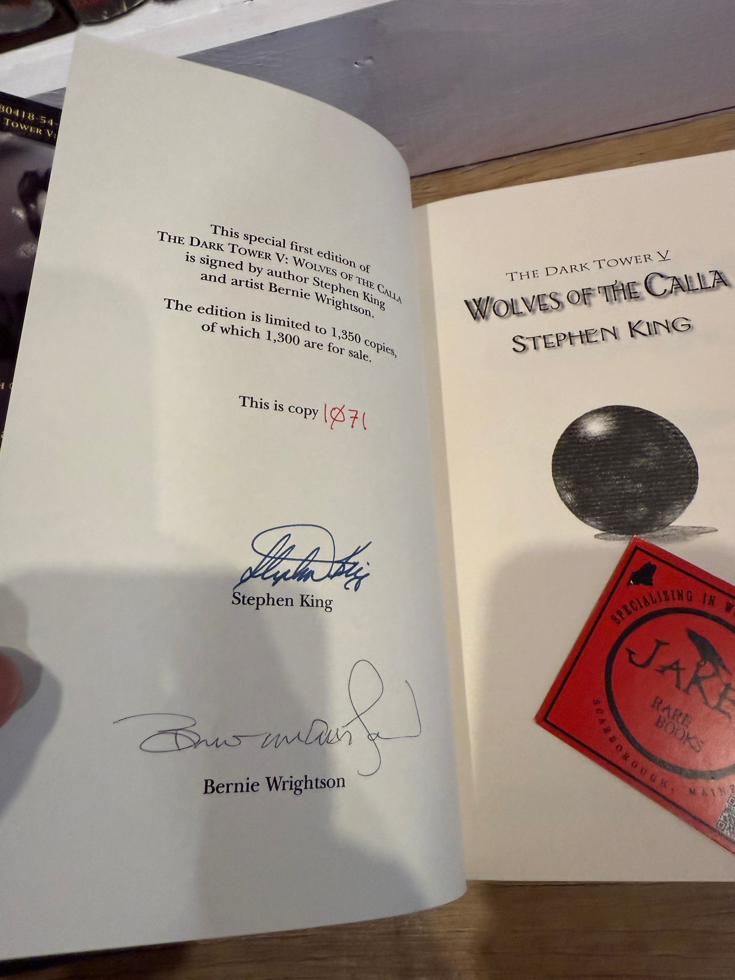 Stephen King, Wolves of the Calla, Signed/Limited #1071, Grant Publishing