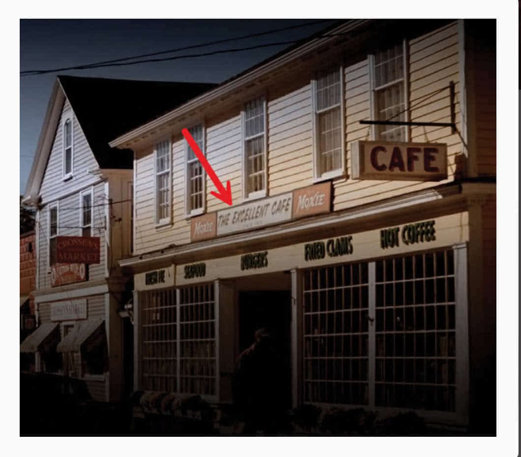 Salem’s Lot, Excellent Cafe Wooden Sign, Screen Used, Max Production 2024
