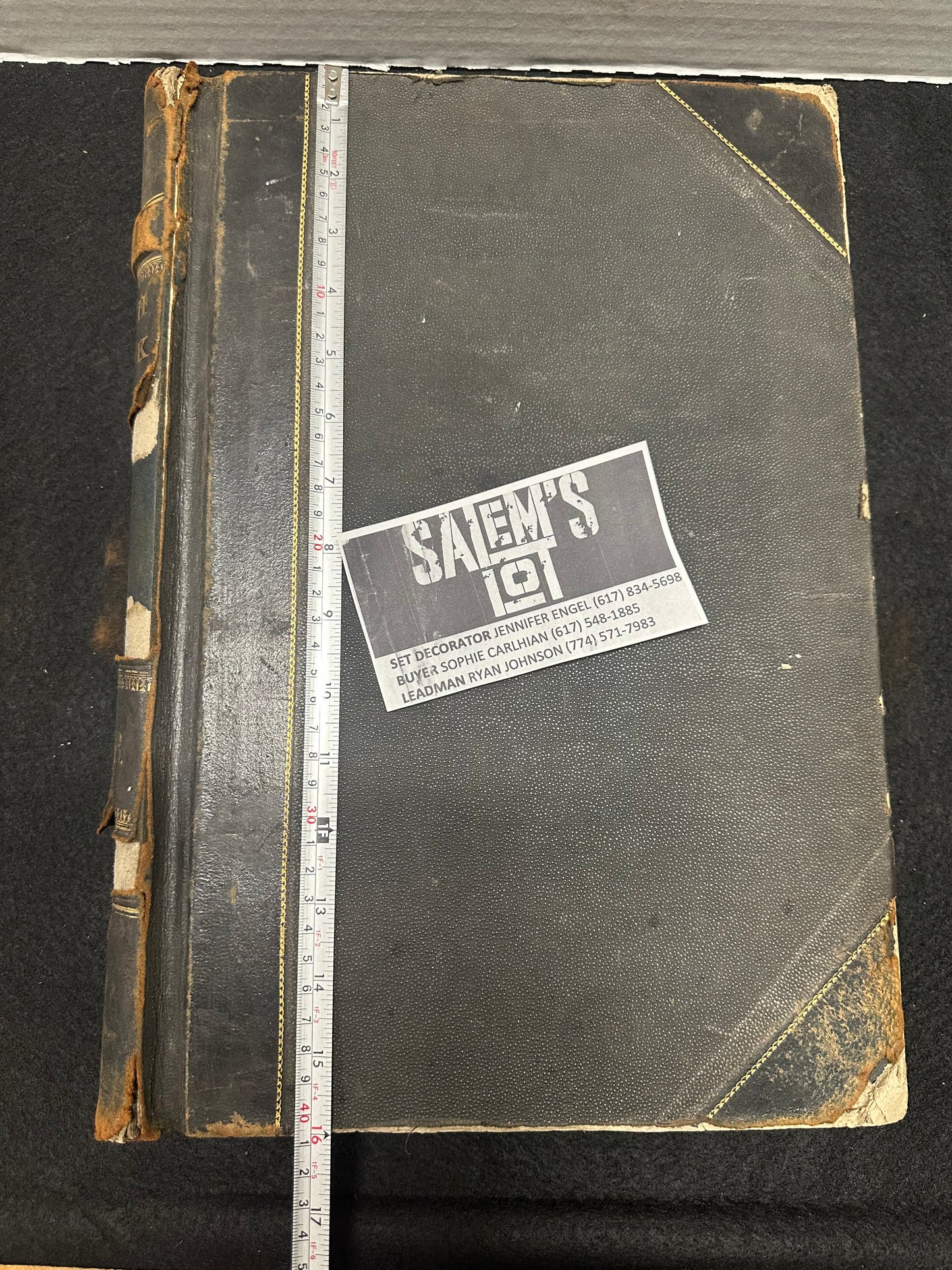 Stephen King, Salem’s Lot, Screen Used, Antique Handwritten Ledger