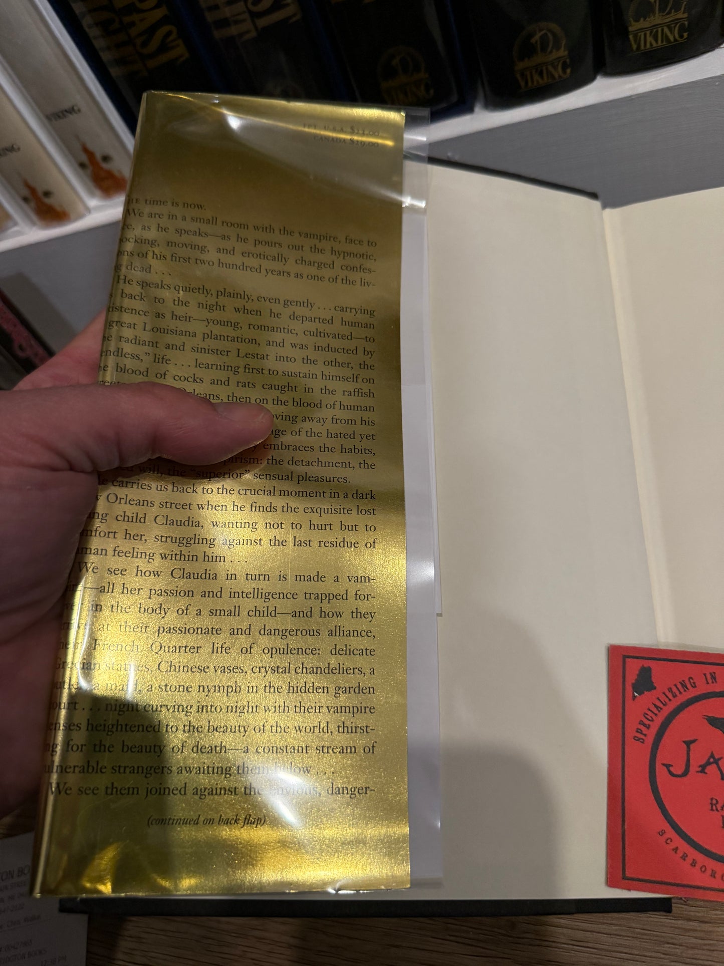 Anne Rice, Interview With a Vampire, Later Printing, SIGNED, Knopf