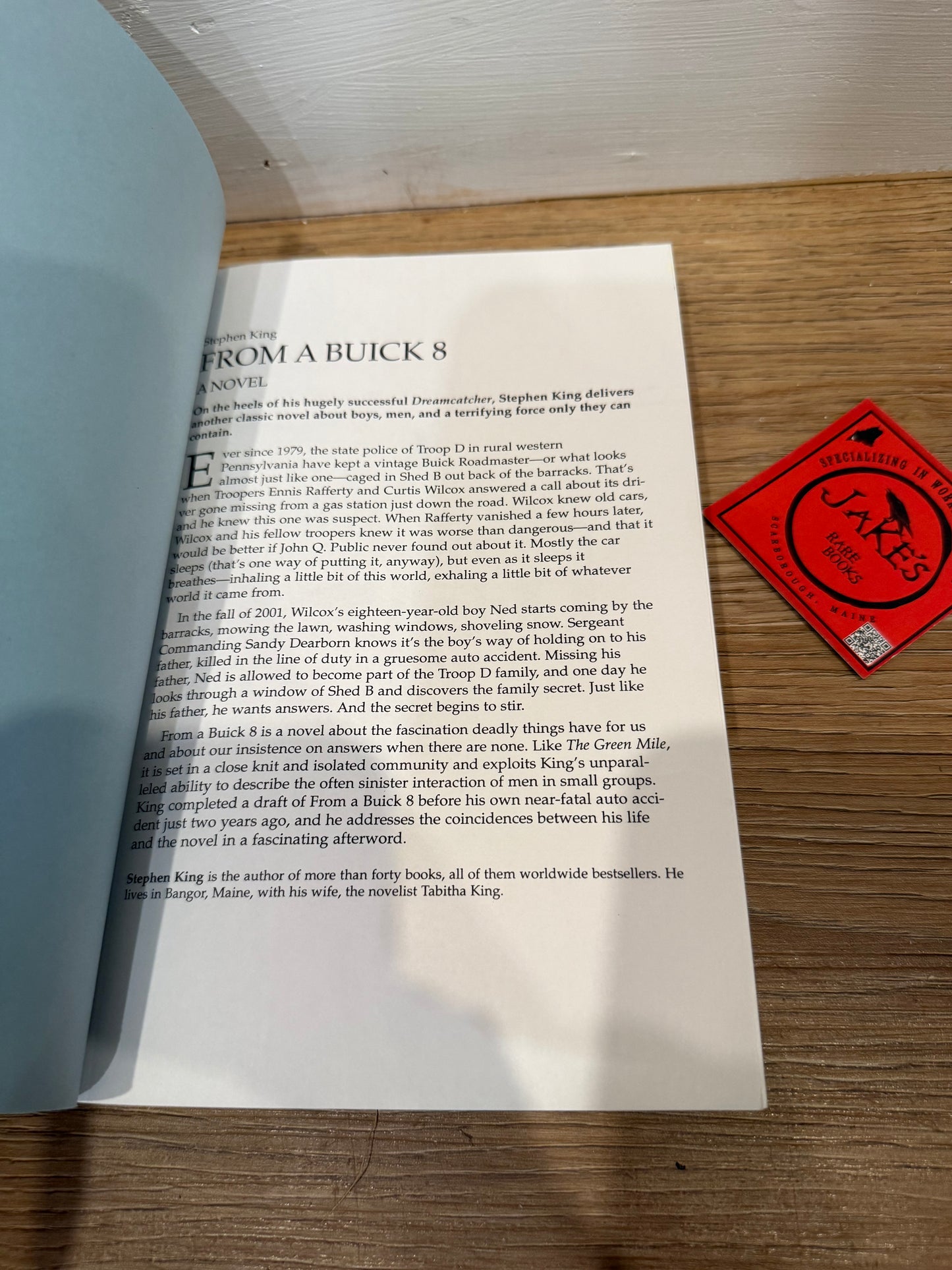 Stephen King, From a Buick 8, Uncorrected Proof