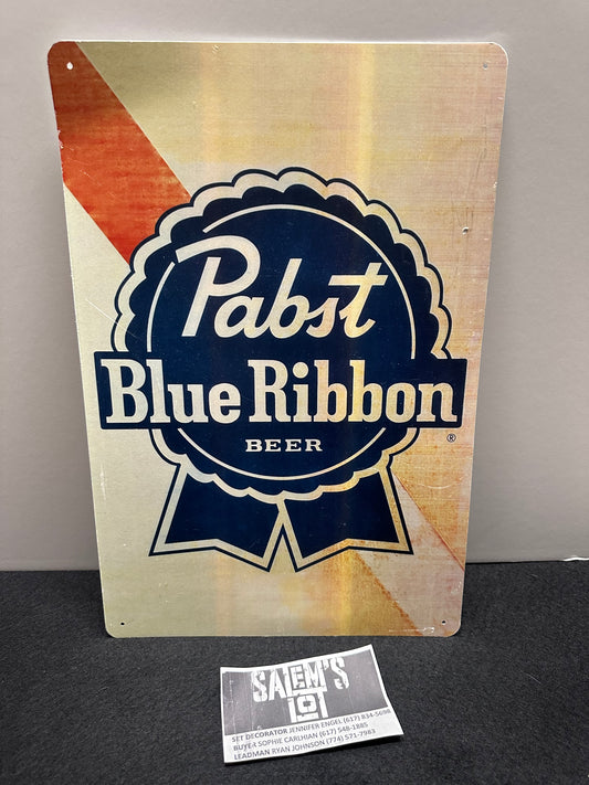 Stephen King, Salem’s Lot, Screen Used Pabst Blue Ribbon Sign