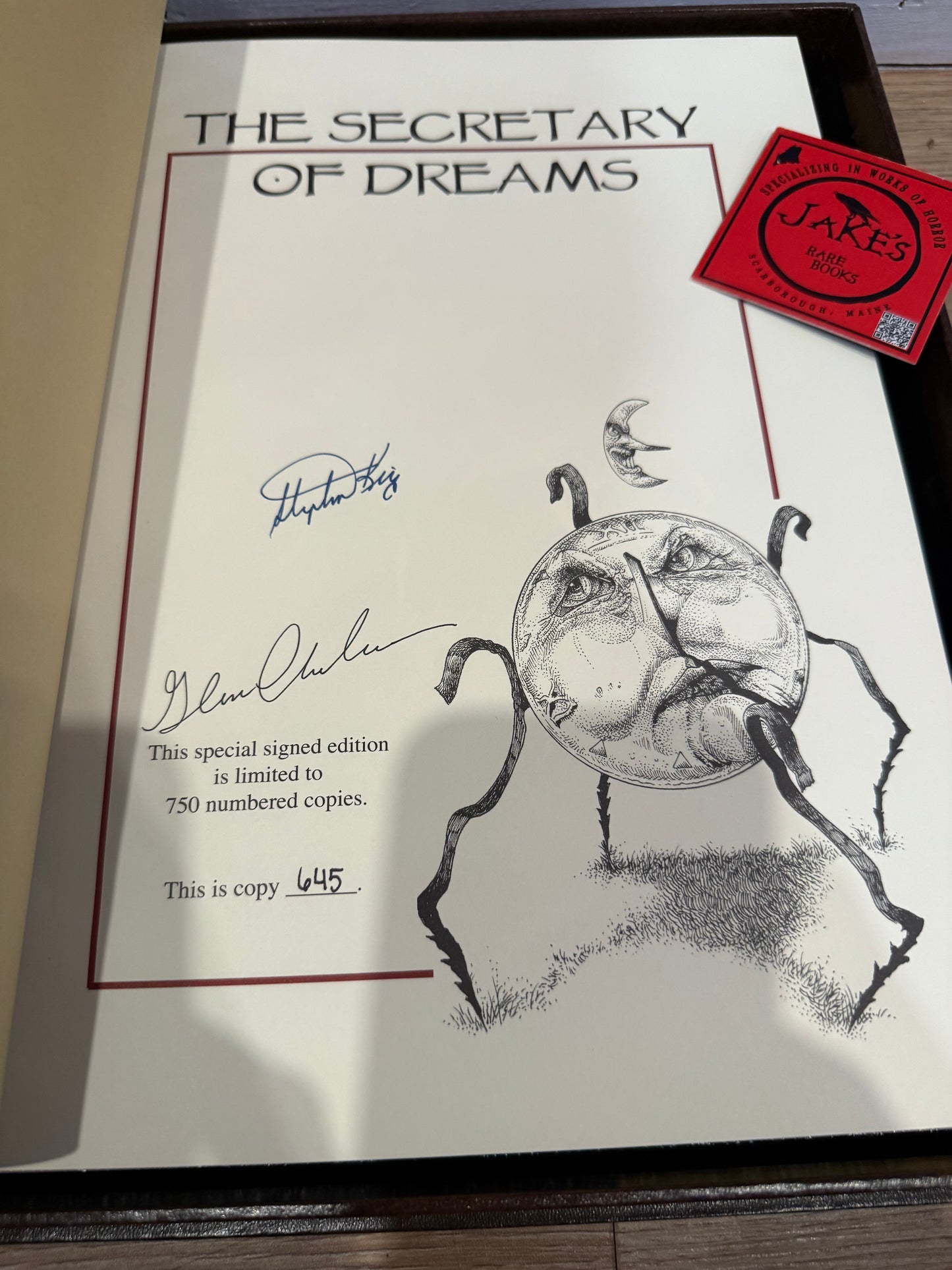 Stephen King, Secretary of Dreams Volume 1, Signed/Limited #645, Cemetery Dance