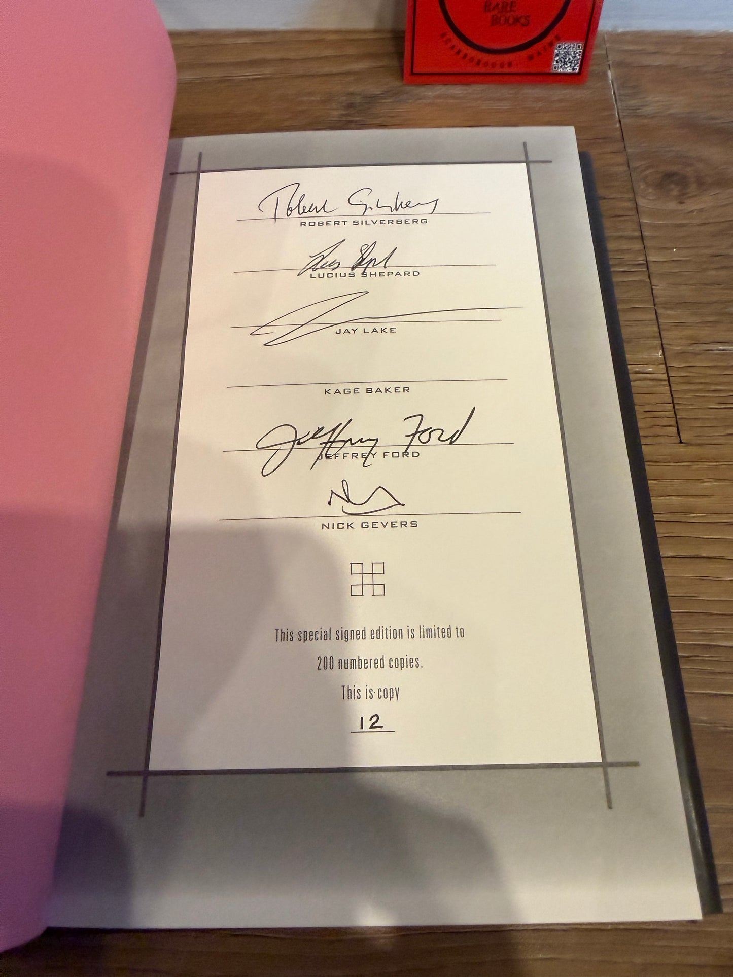 Nick Gevers, The Book of Dreams, Signed Limited #12, Subterranean Press