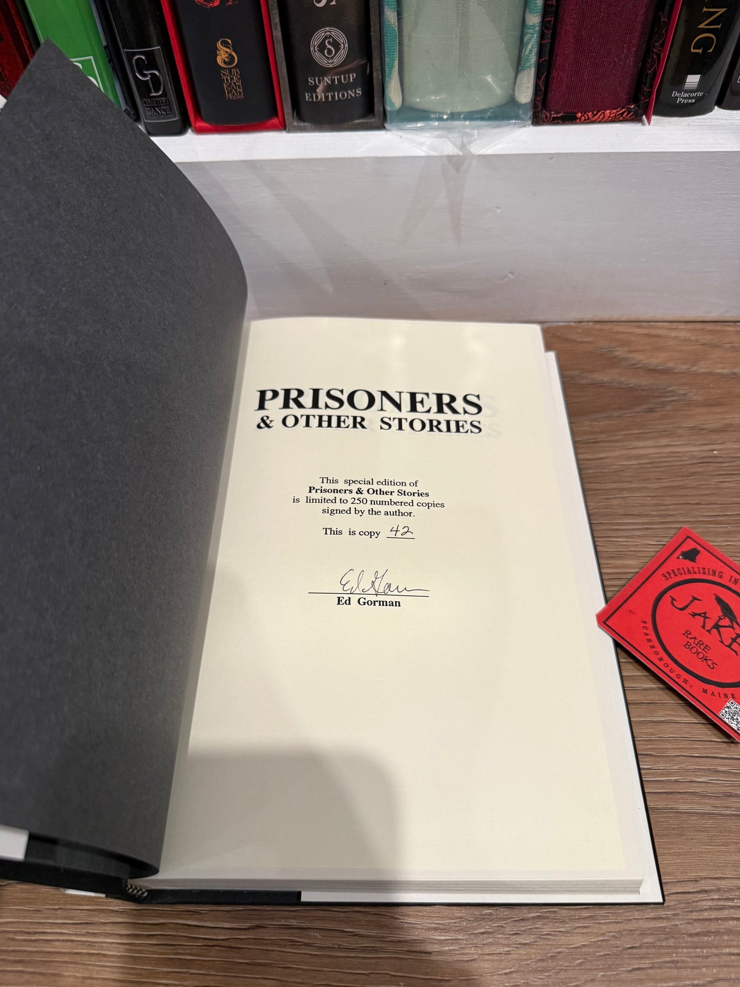 Ed Gorman, Prisoners, Signed/Limited #42, Cemetery Dance