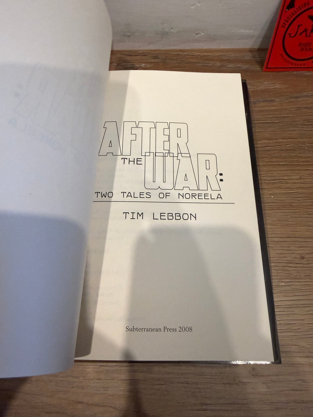 Tim Lebbon, After the War, Signed Limited Edition, Subterranean Press
