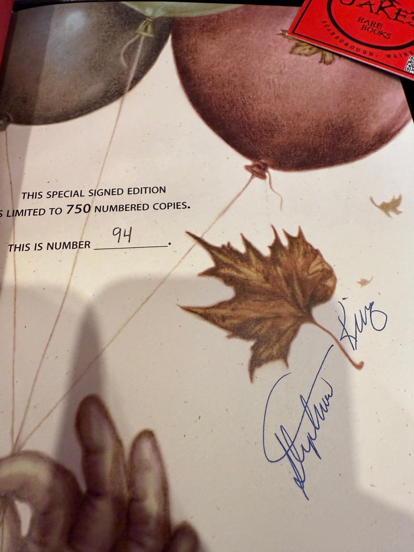 Stephen King, IT, Signed/Limited #94, Cemetery Dance