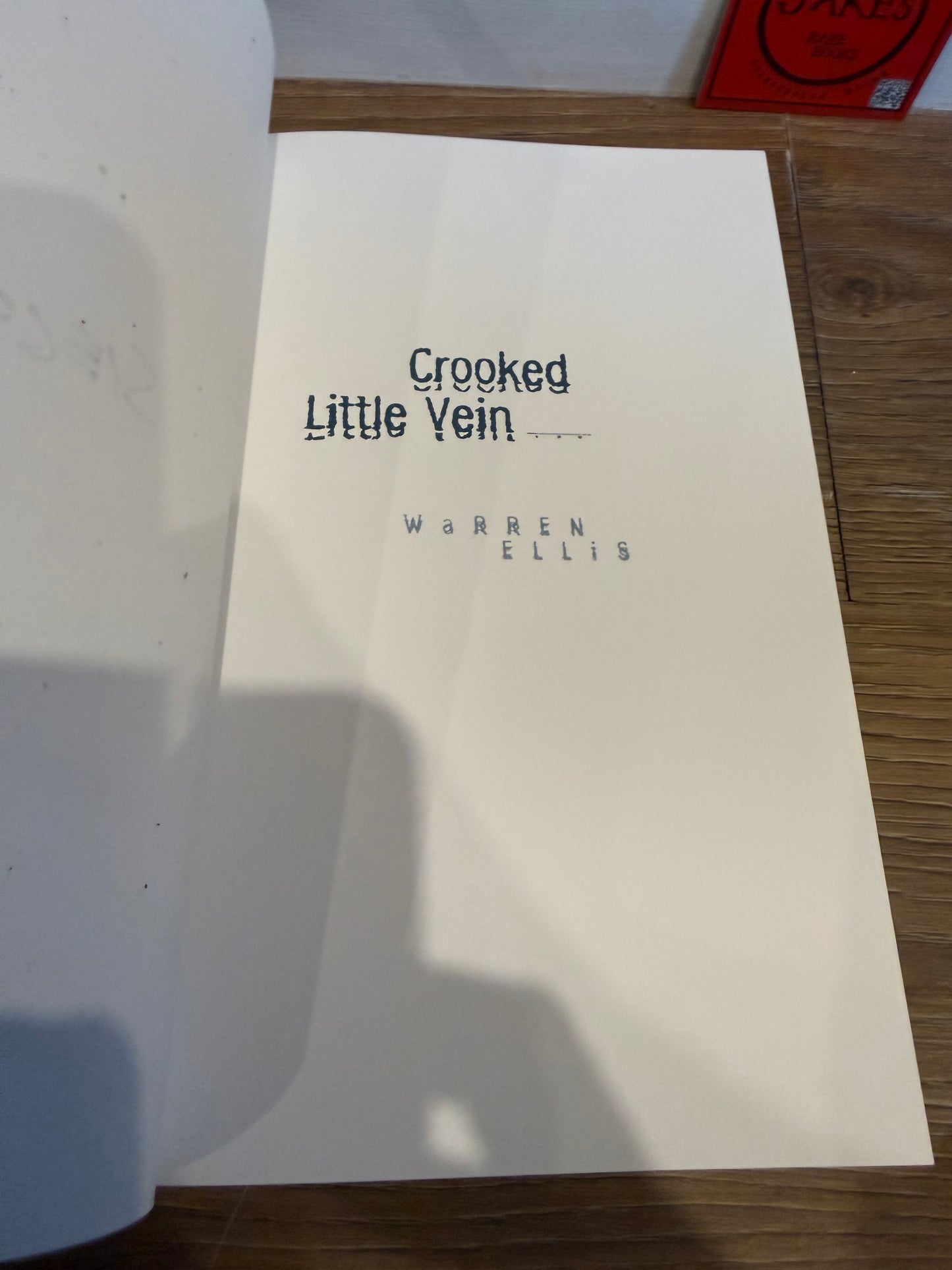 Warren Ellis, Crooked Little Vein, Signed Limited #12, Subterranean Press