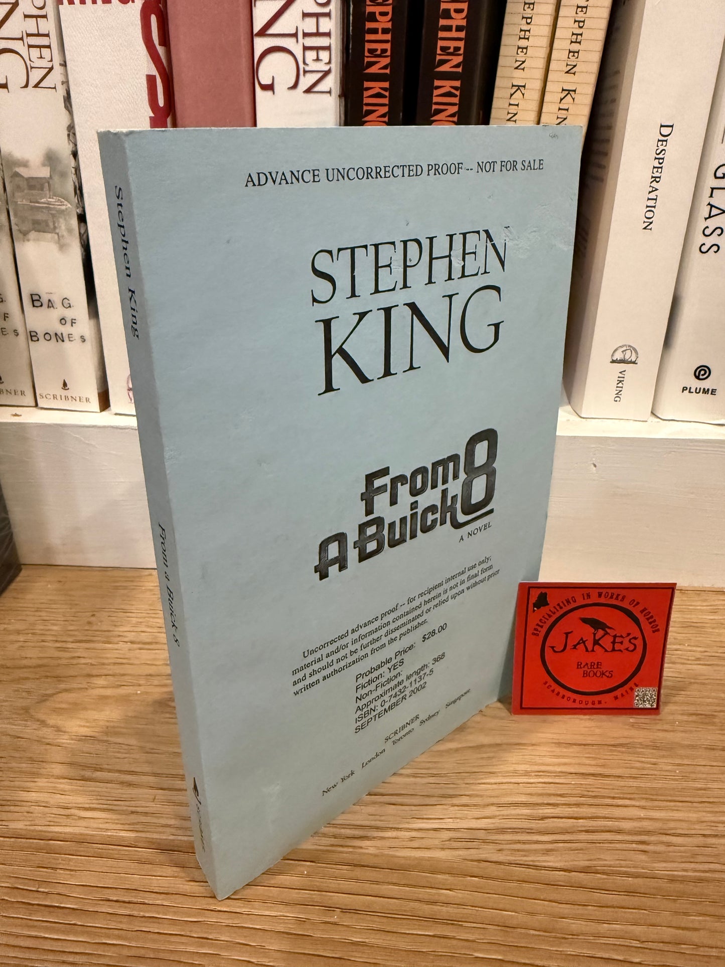 Stephen King, From a Buick 8, Uncorrected Proof