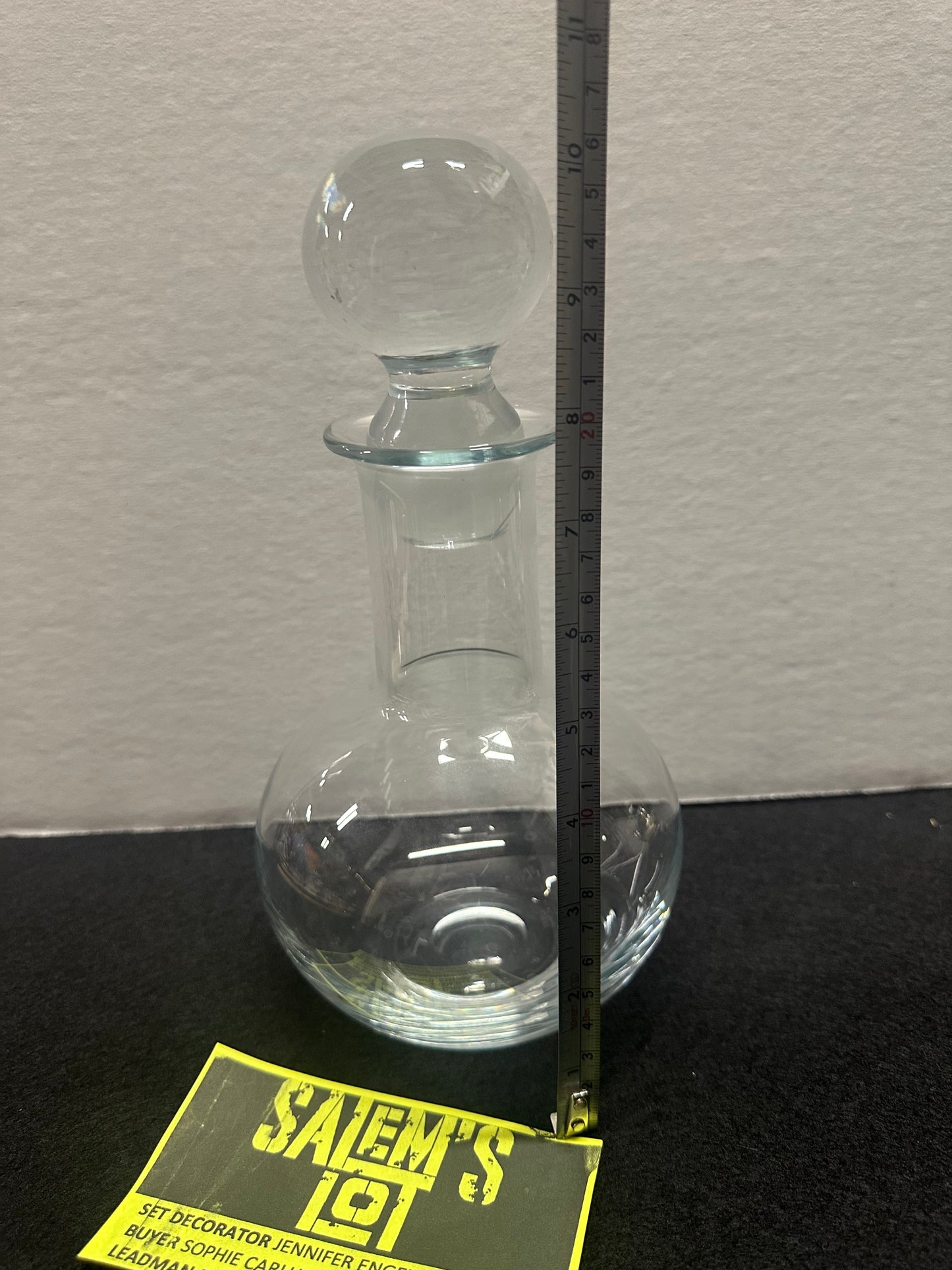 Stephen King, Salem’s Lot Production Used, Glass Decanter