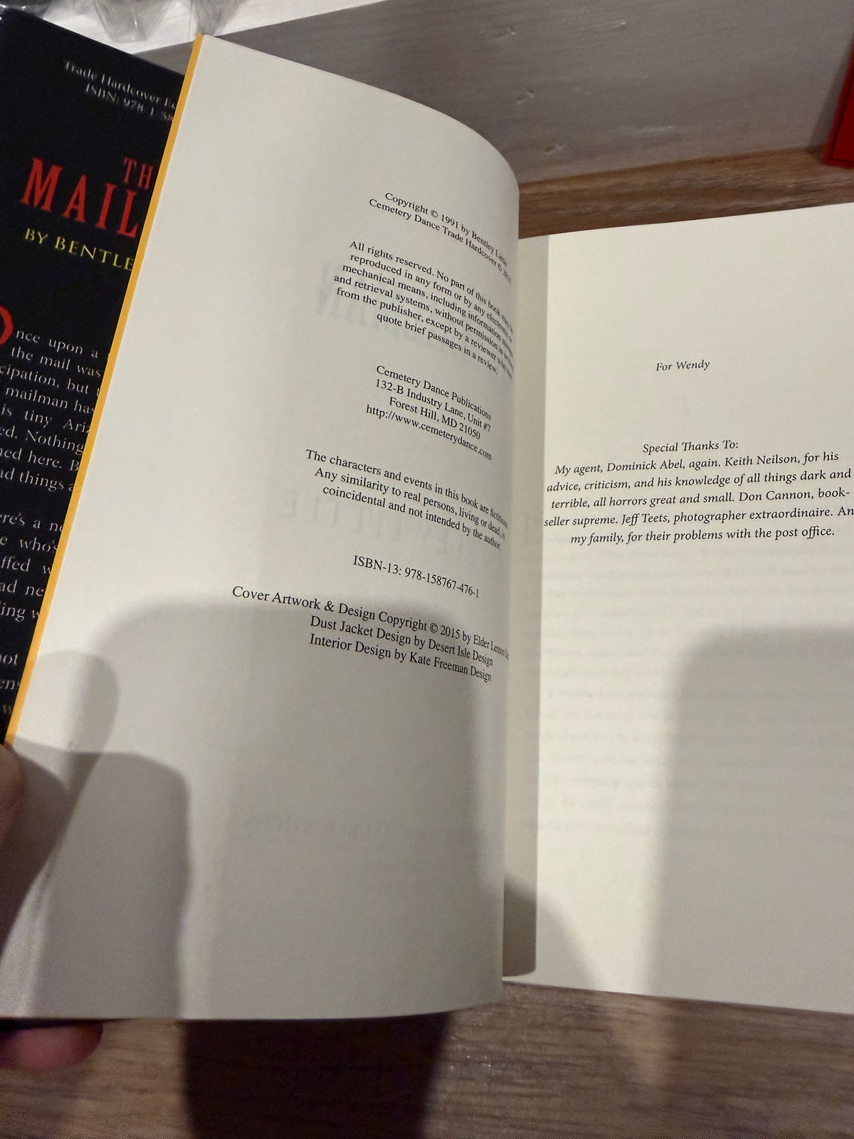 Bentley Little, The Mailman, First Edition, Cemetery Dance