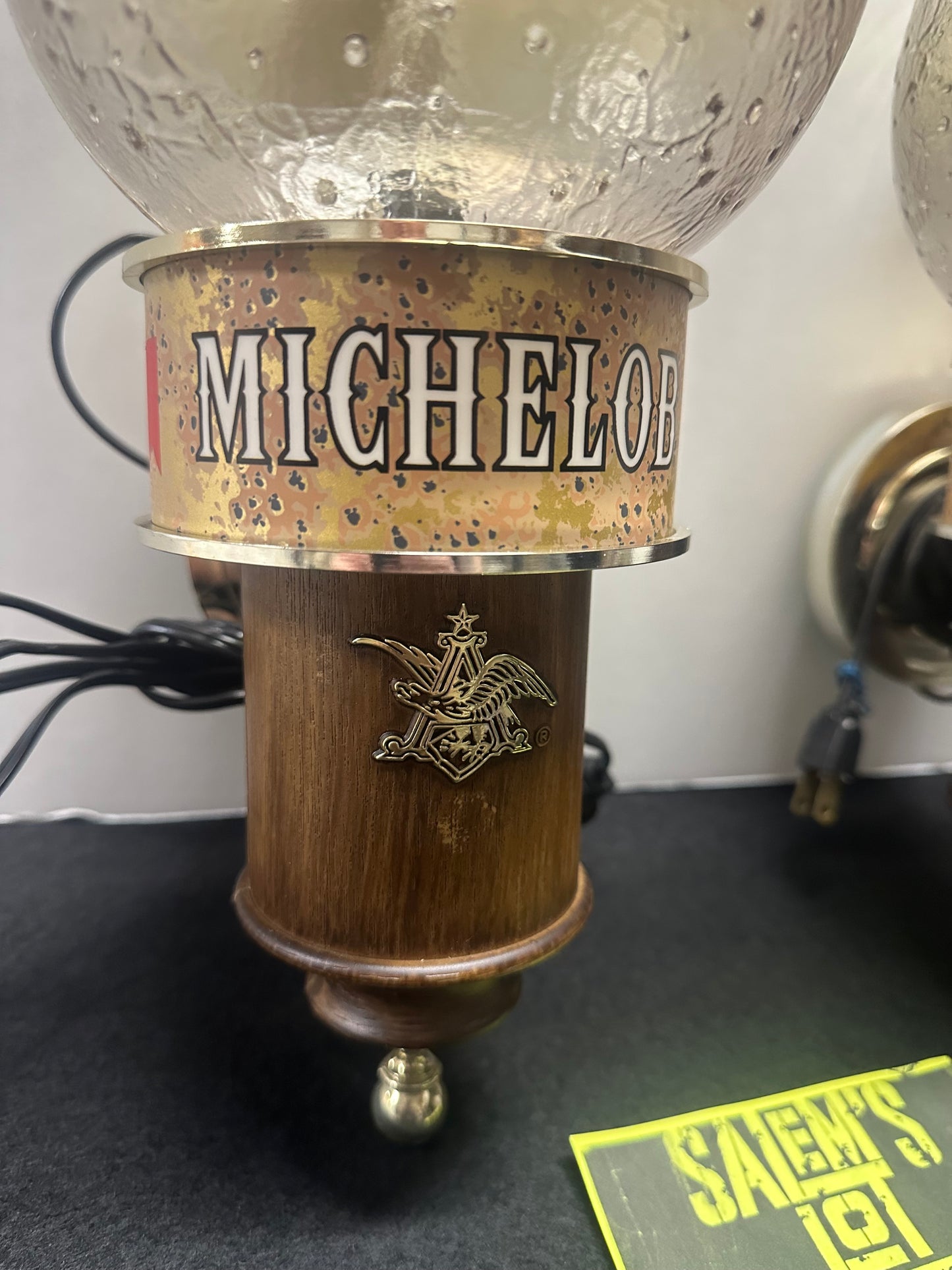 Stephen King, Salem’s Lot, Screen Used, Antique Michelob Wall Sconces