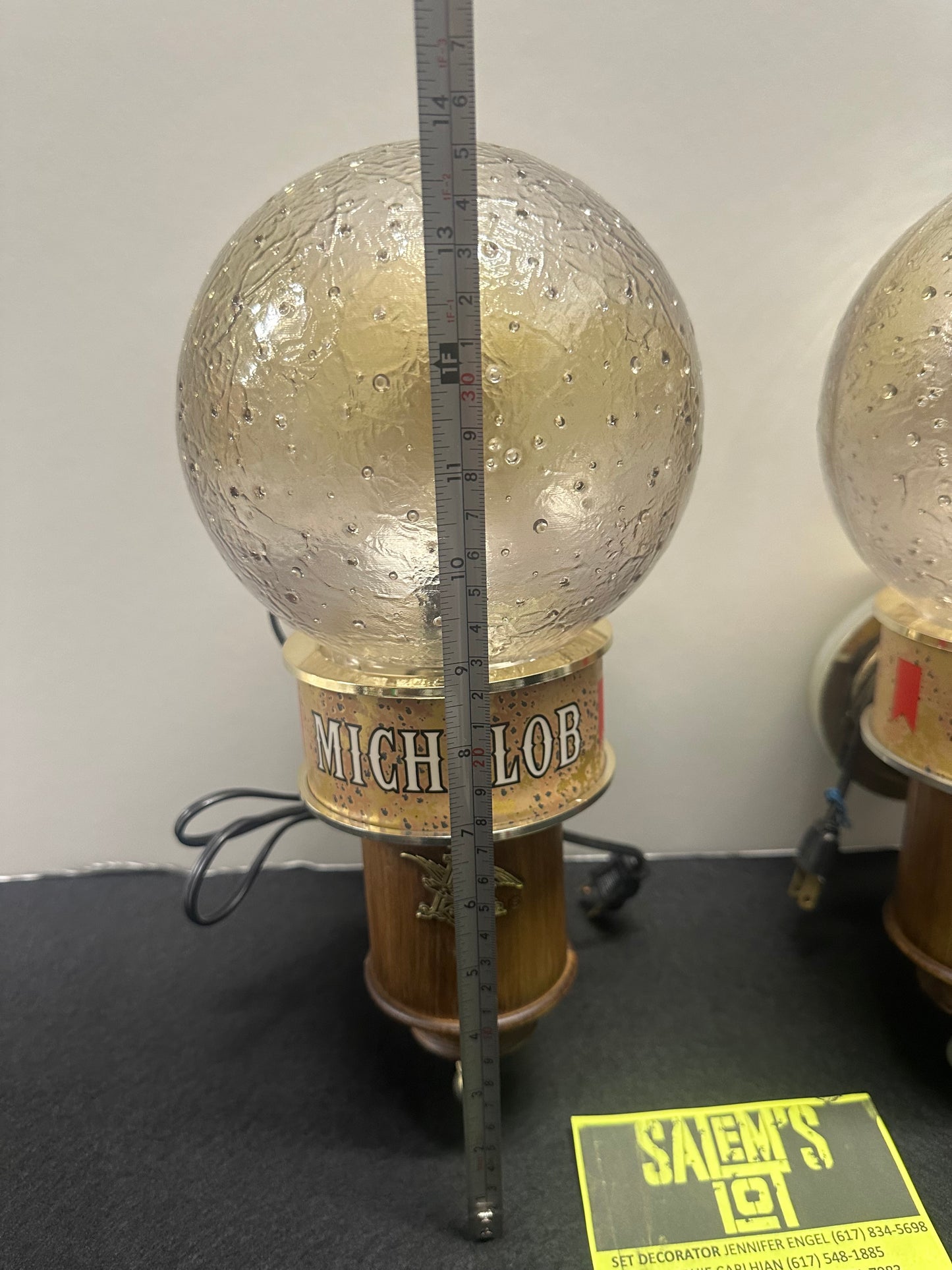 Stephen King, Salem’s Lot, Screen Used, Antique Michelob Wall Sconces