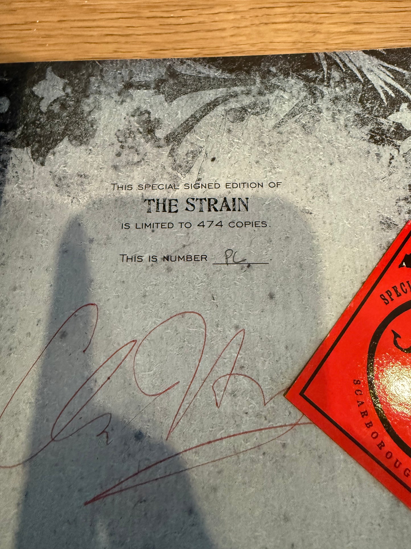 Del Toro/Hogan, The Strain, Signed/Limited Publisher’s Copy, Lonely Road