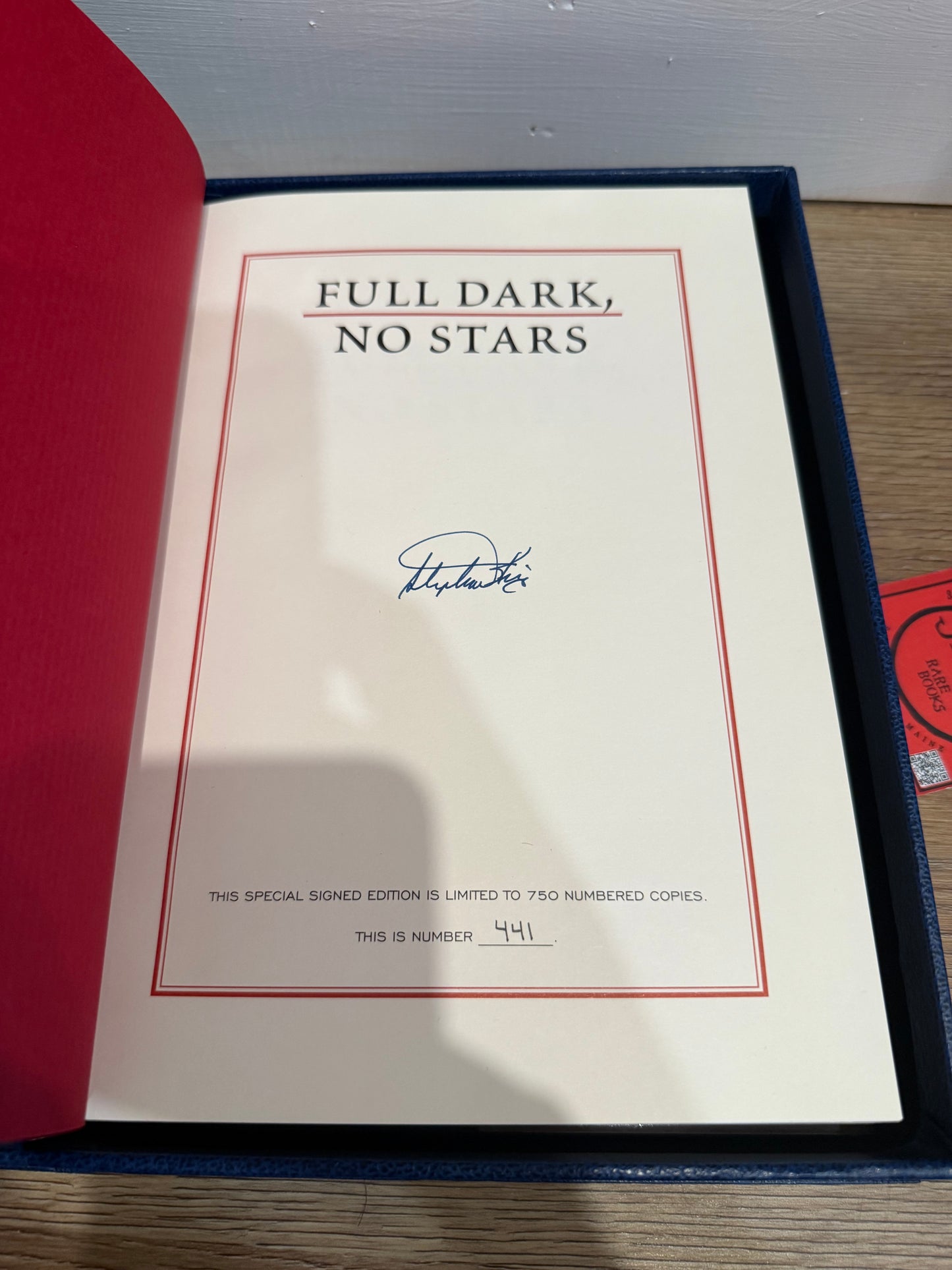 Stephen King, Full Dark No Stars, Signed/Limited #441, Cemetery Dance