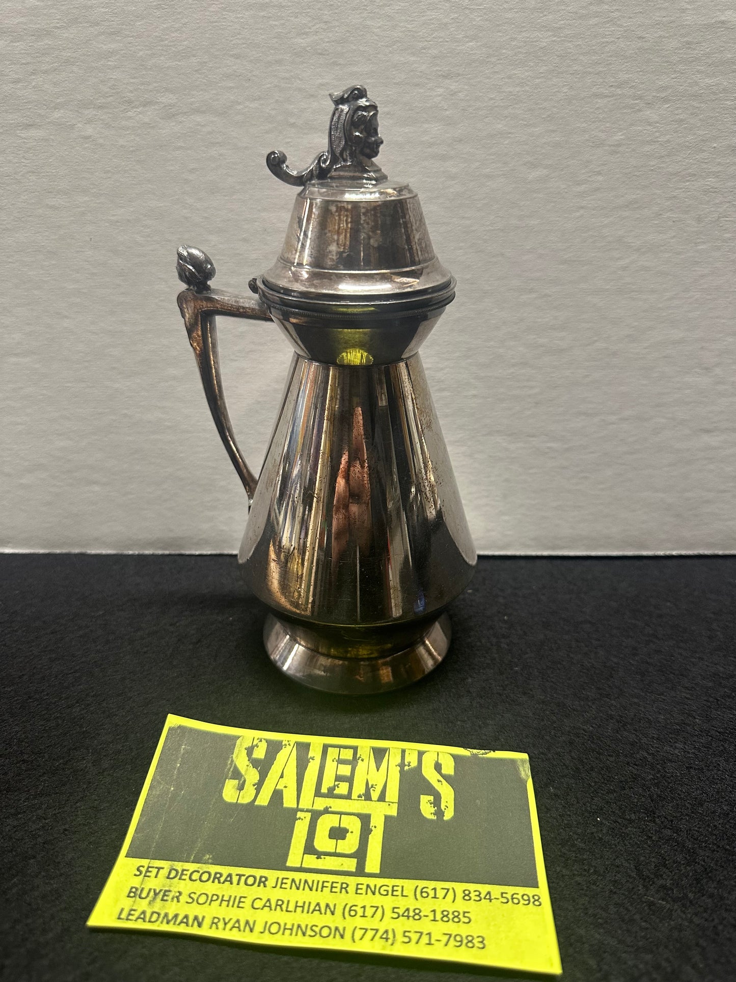 Stephen King, Salem’s Lot, Production Used Antique Metal Pitcher