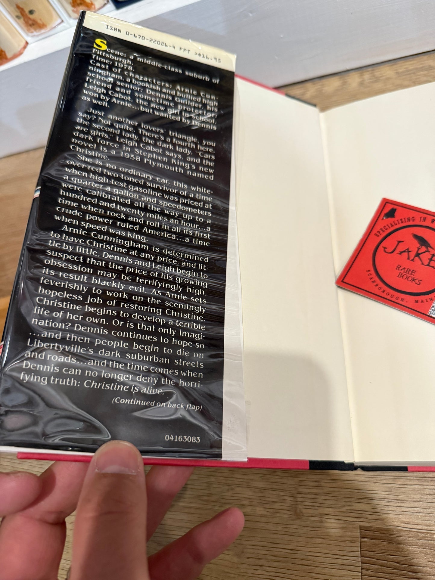 Stephen King, Christine, First Edition, Viking Publishing