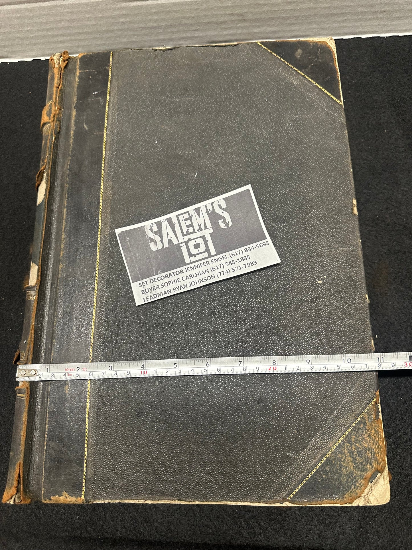 Stephen King, Salem’s Lot, Screen Used, Antique Handwritten Ledger