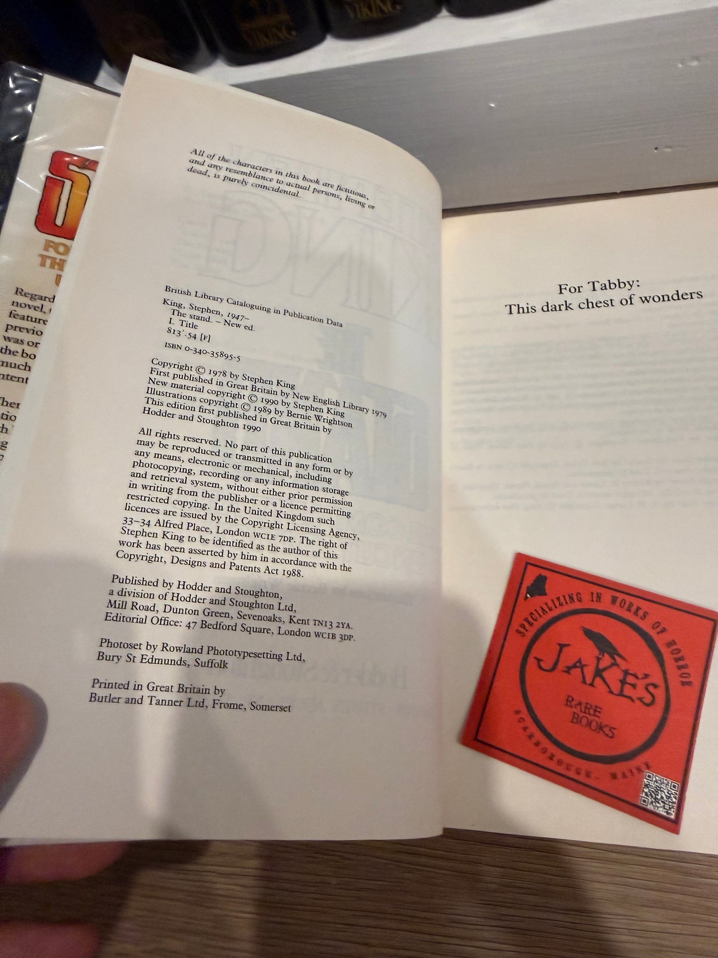 Stephen King, The Stand Uncut, UK First Edition, Hodder and Stoughton
