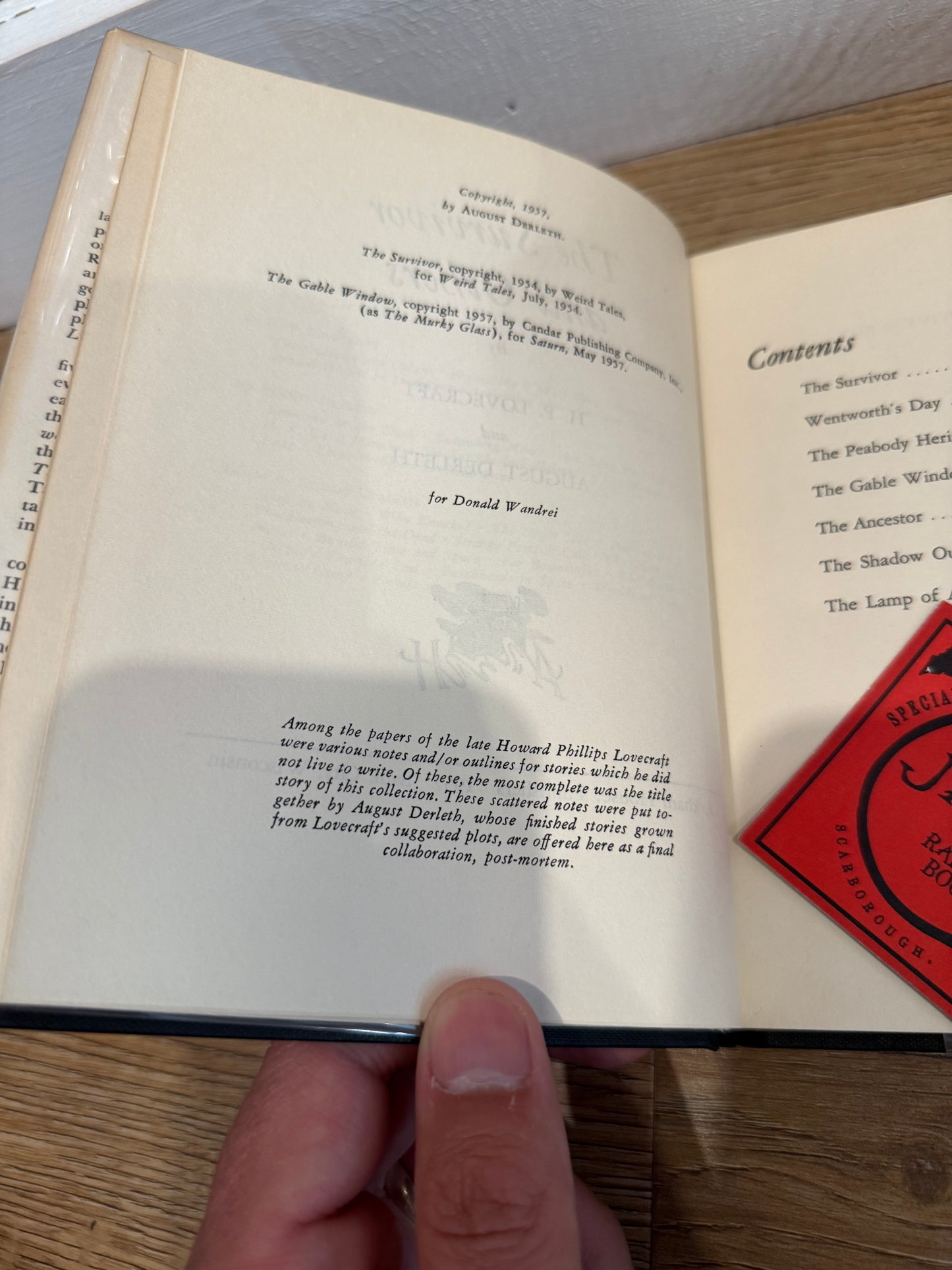 HP Lovecraft, The Survivor and Others, Arkham House