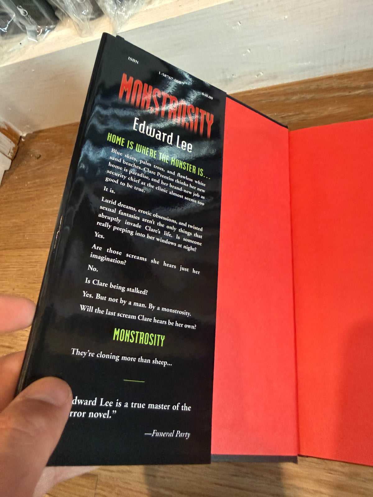 Edward Lee, Monstrosity, Signed Limited Edition, Cemetery Dance
