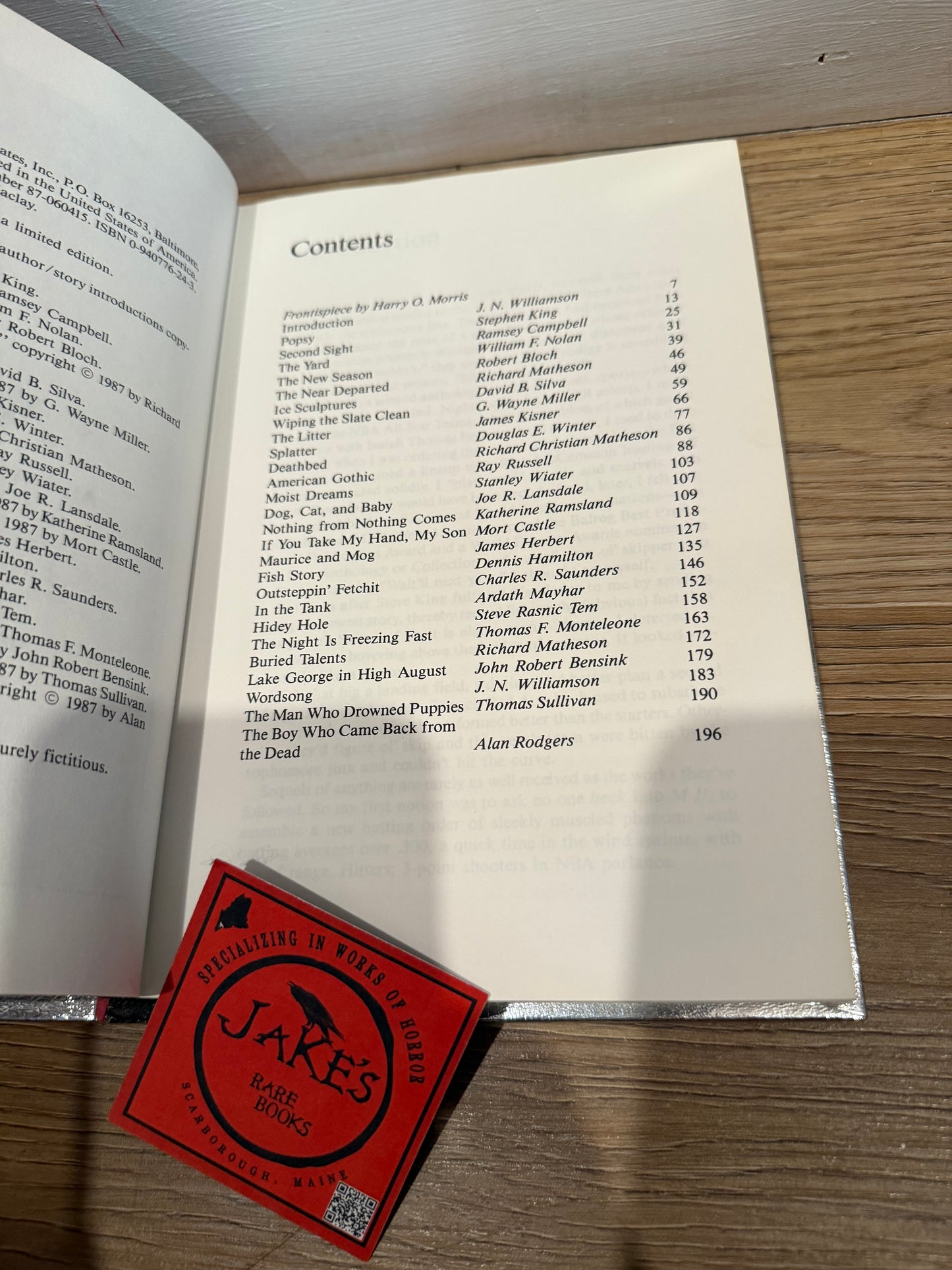 Masques II, First Edition