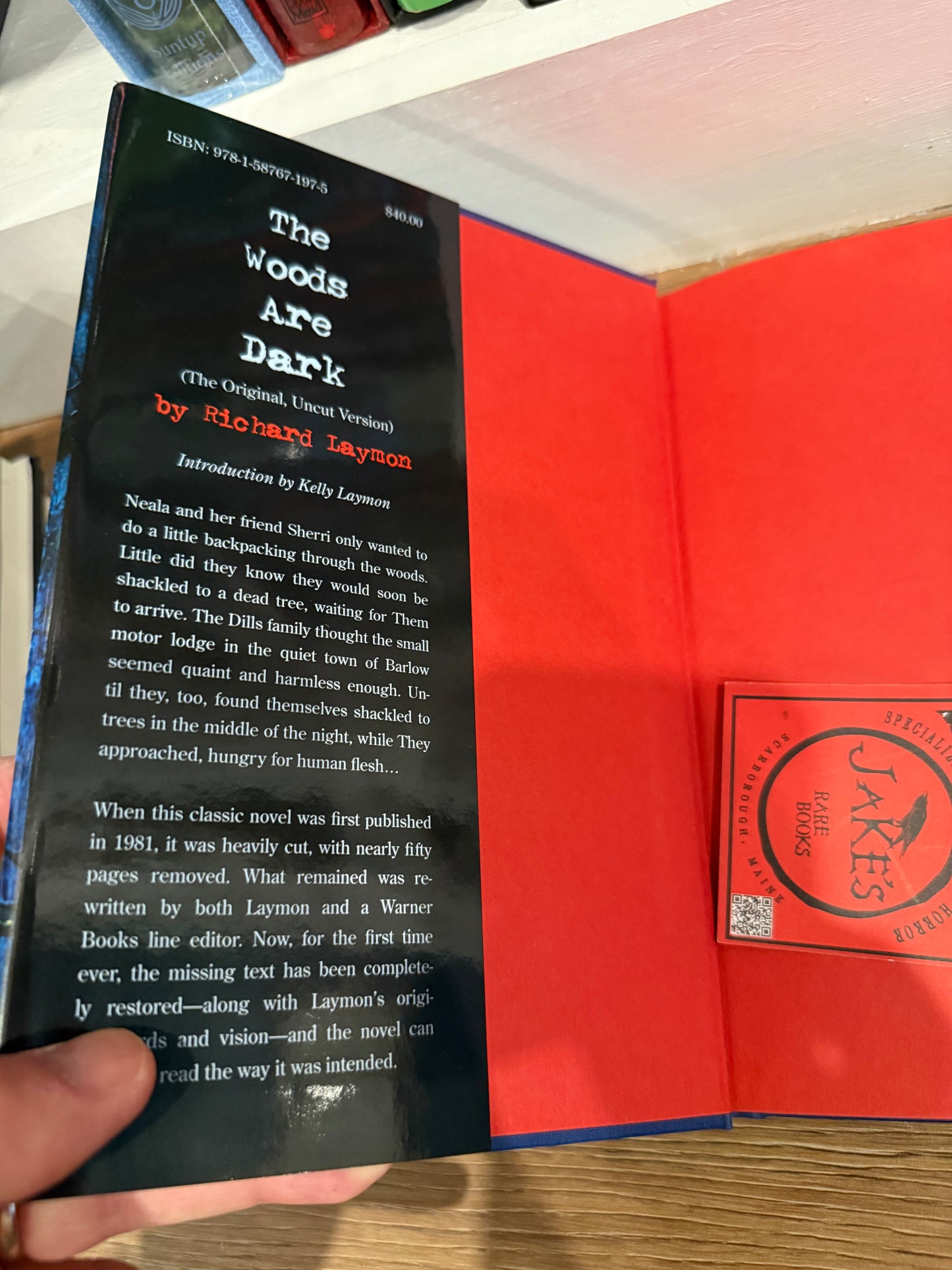 Richard Laymon, The Woods are Dark, First Edition, Cemetery Dance