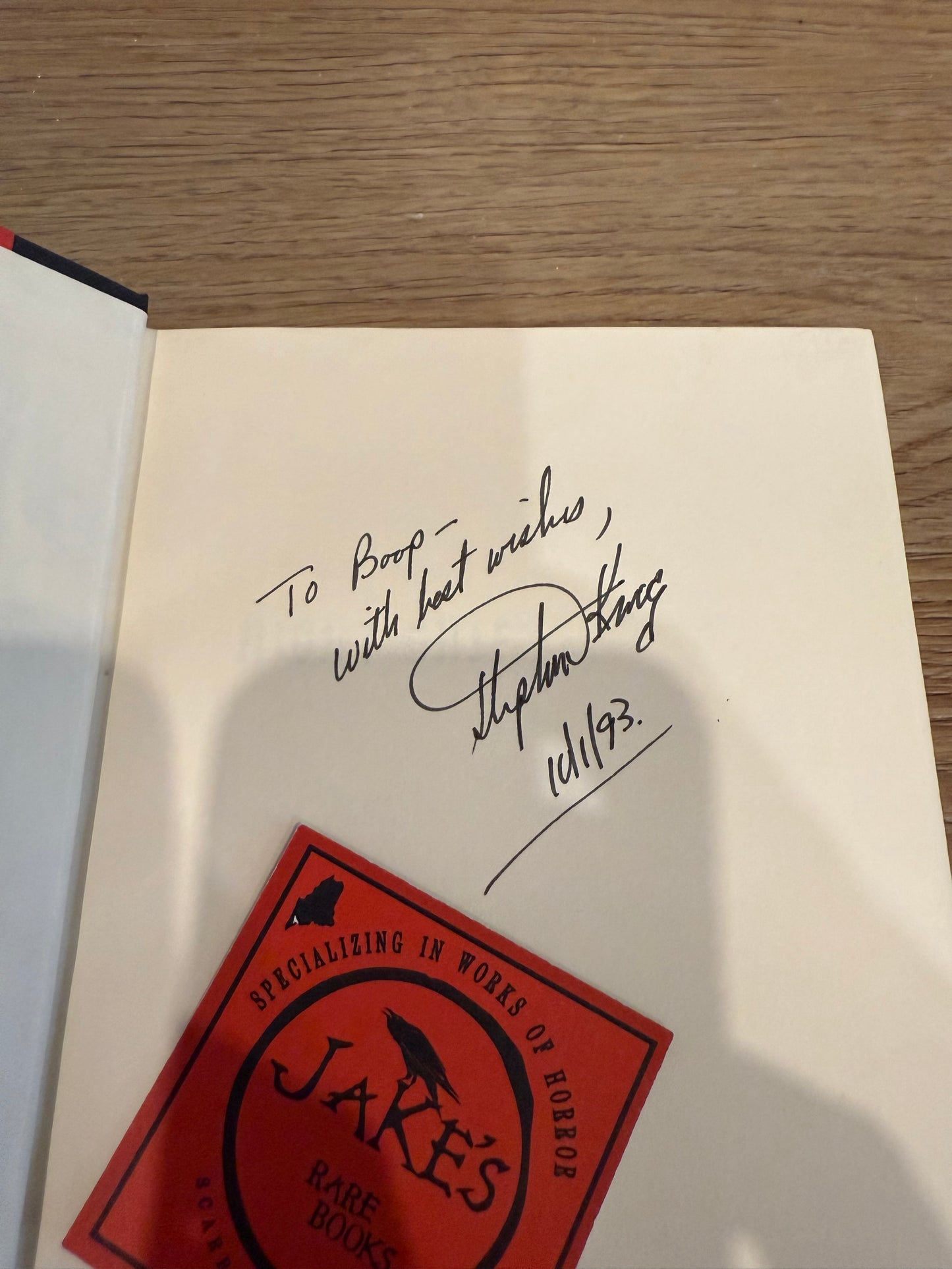 Stephen King, Night Shift, First Edition (Later Printing) INSCRIBED, Doubleday Publishing