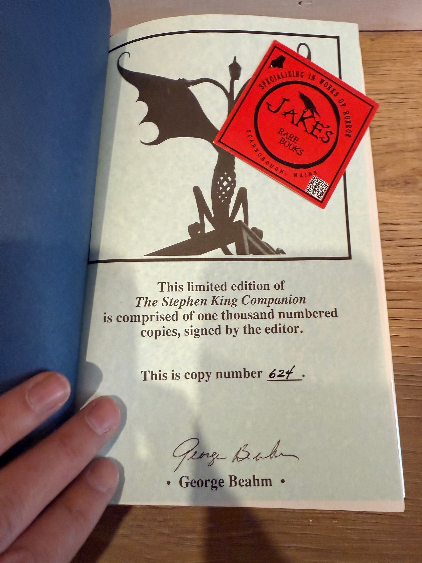 The Stephen King Companion, Signed/Limited #624, George Beahm