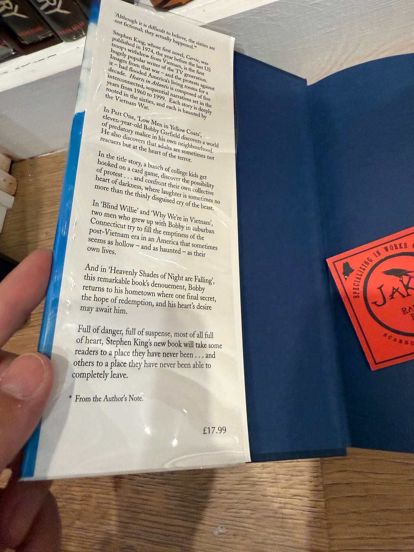 Stephen King, Hearts in Atlantis, UK First Edition, Hodder and Stoughton