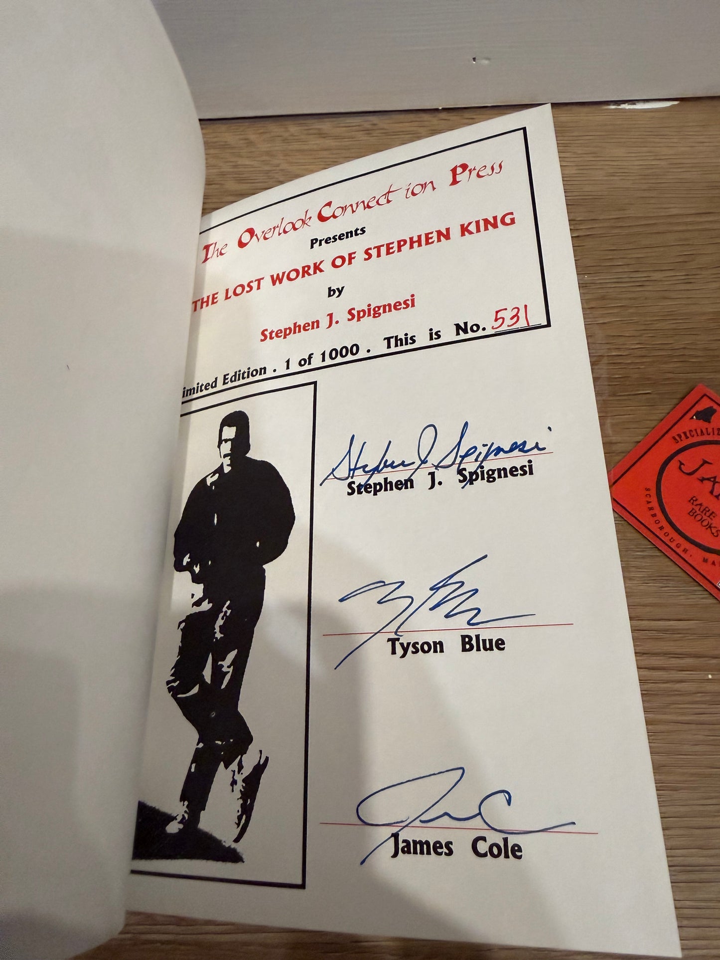 The Lost Work of Stephen King, Signed/Limited #531, Overlook Connection