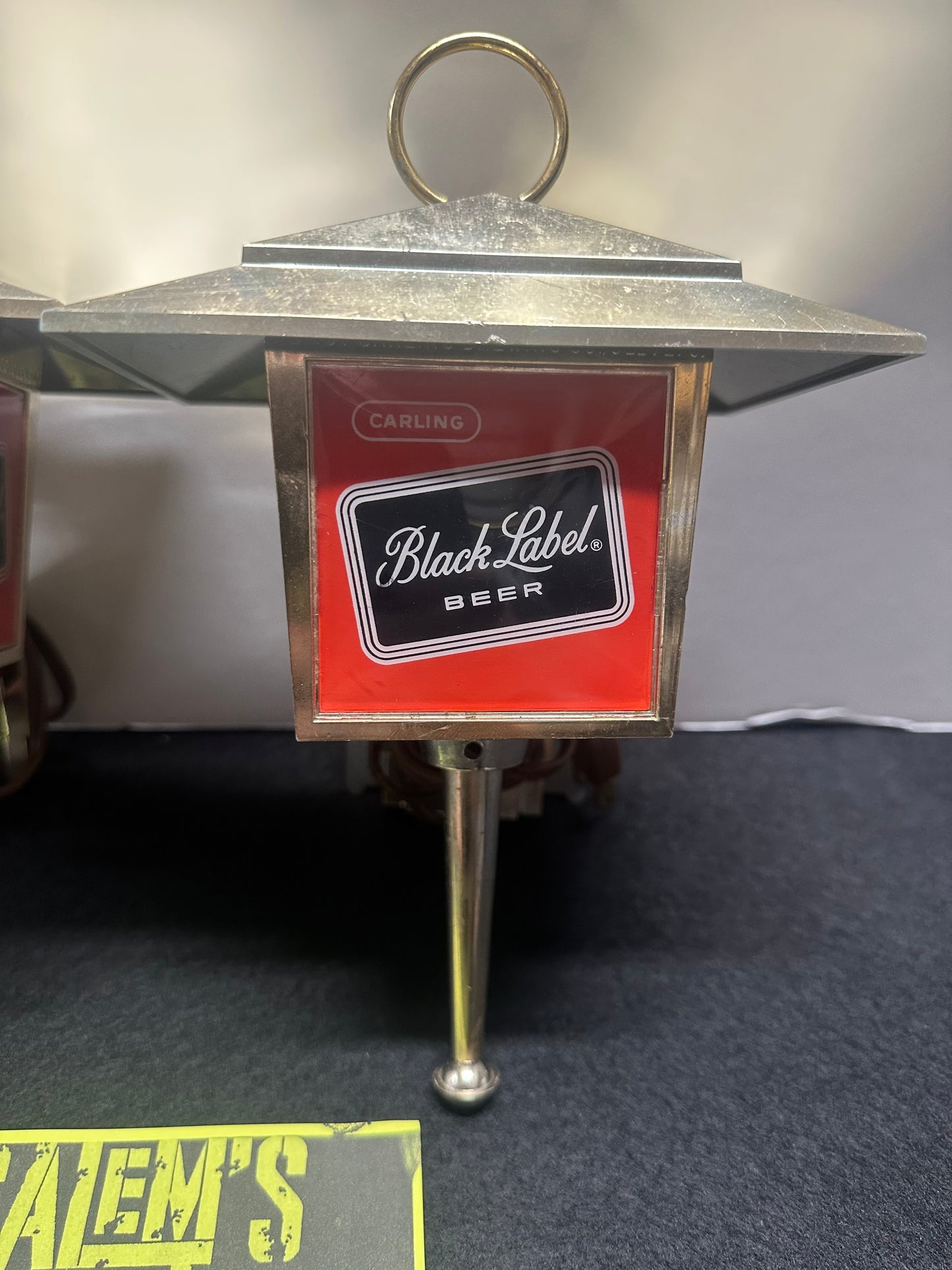 Stephen King, Salem’s Lot, Screen Used, Vintage Black Label Beer Wall Sconces