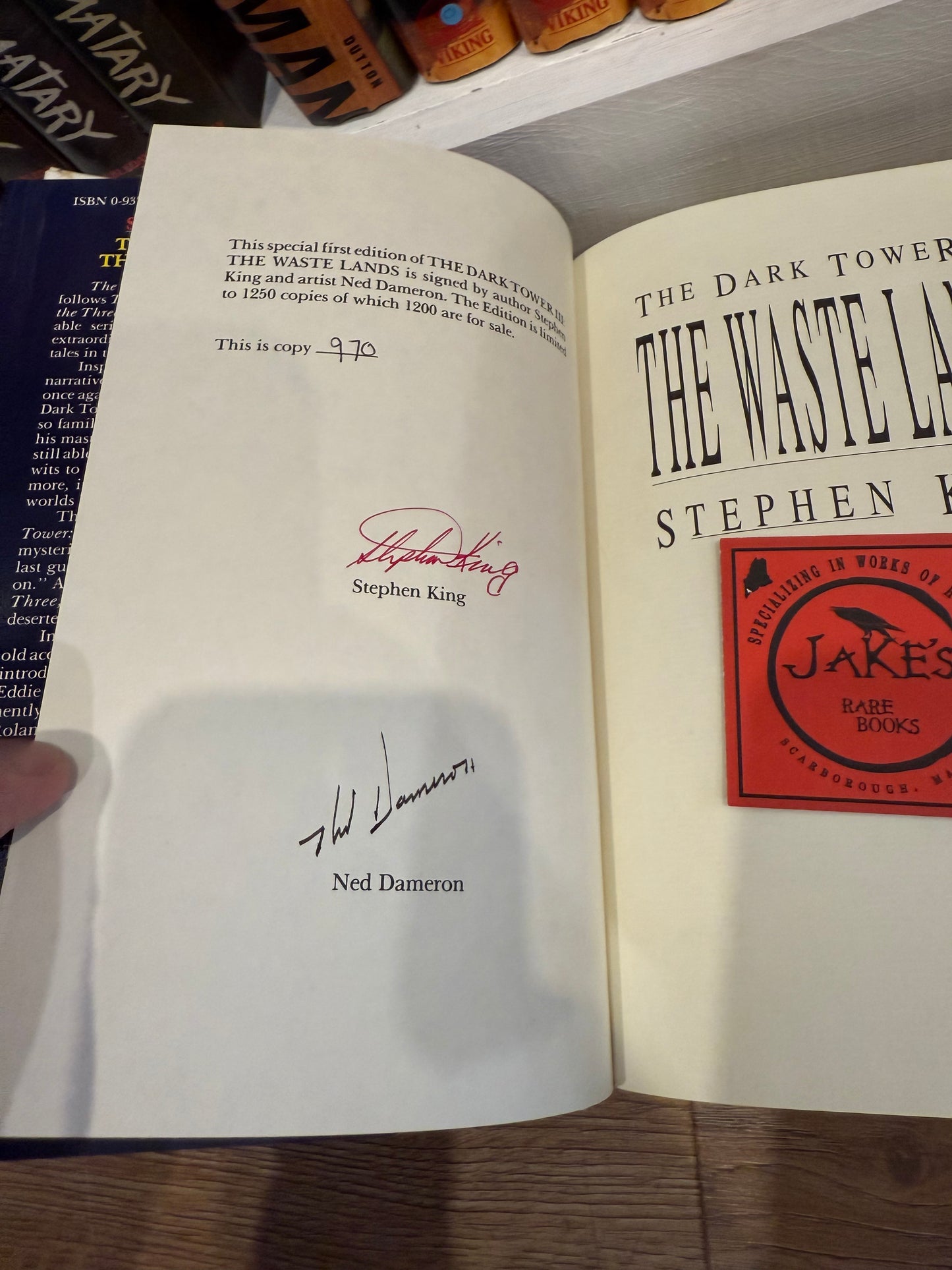 Stephen King, Wastelands, Signed/Limited #970, Grant Publishing