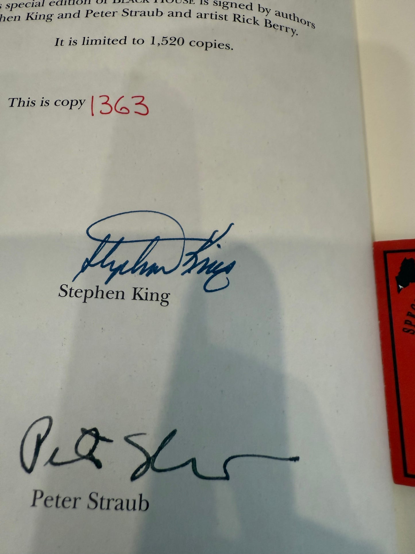 Stephen King, Black House, Signed/Limited #1363, Grant Publishing