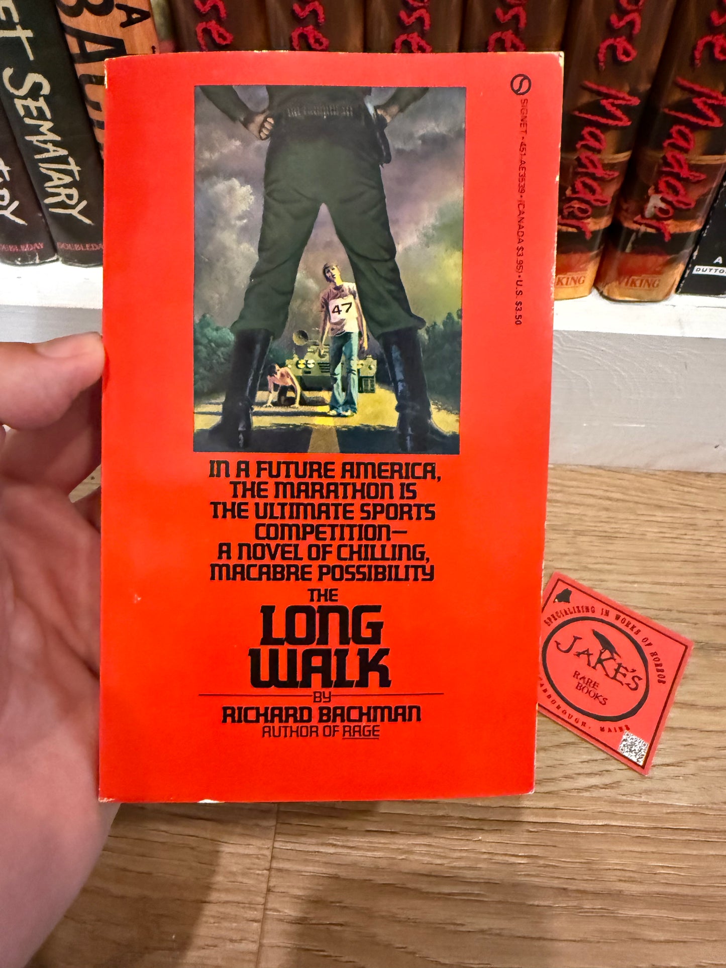 Stephen King, The Long Walk, Canadian Third Printing, Signet Publishing