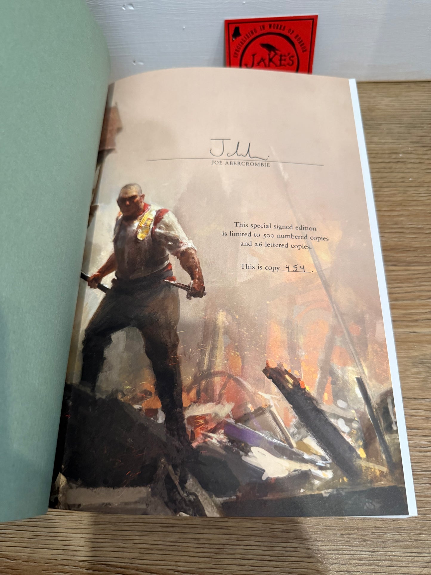 Joe Abercrombie, The Trouble With Peace, Signed Limited #454, Subterranean Press