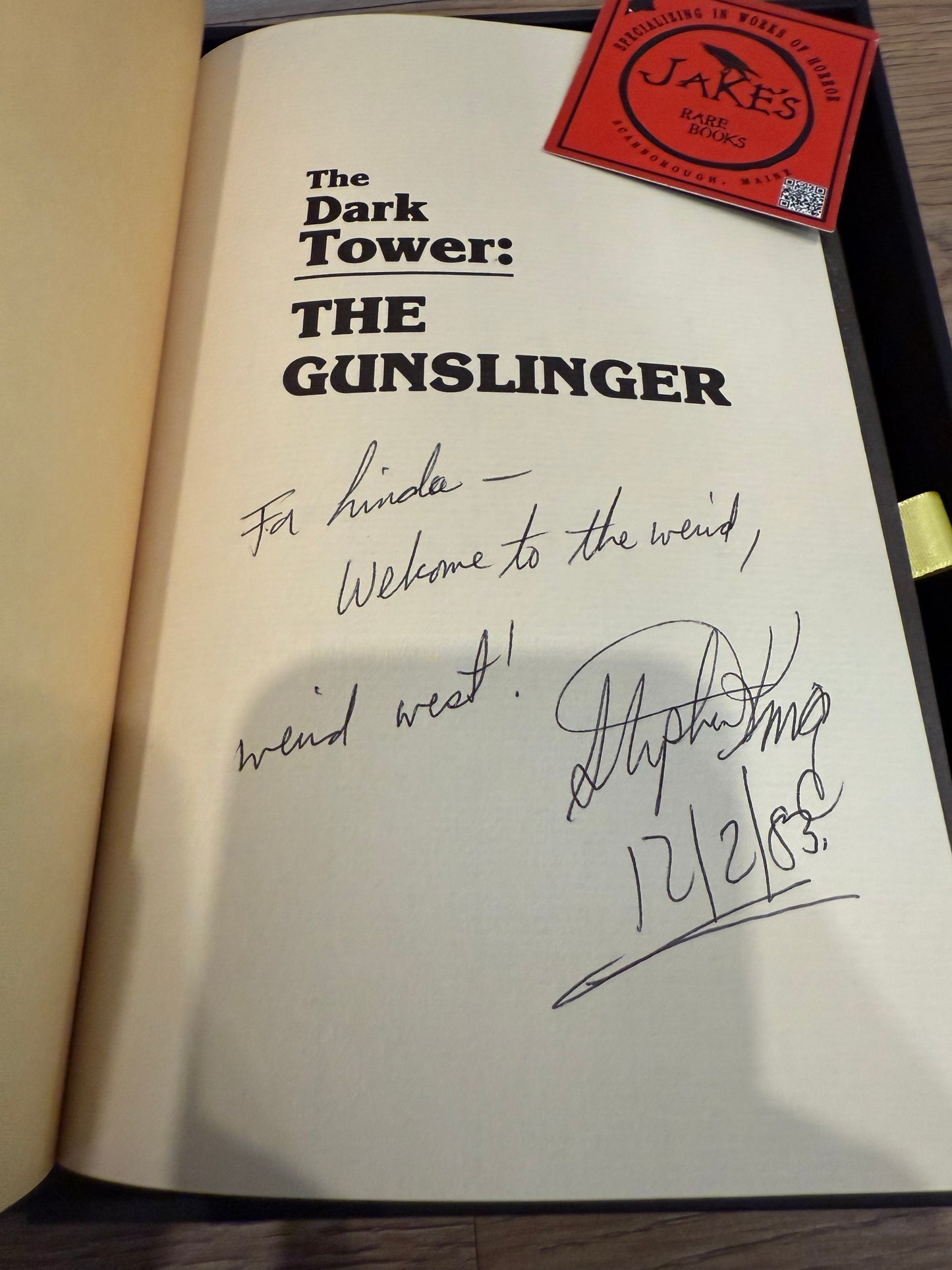 Stephen King, The Gunslinger, First Edition INSCRIBED, Grant Publishing