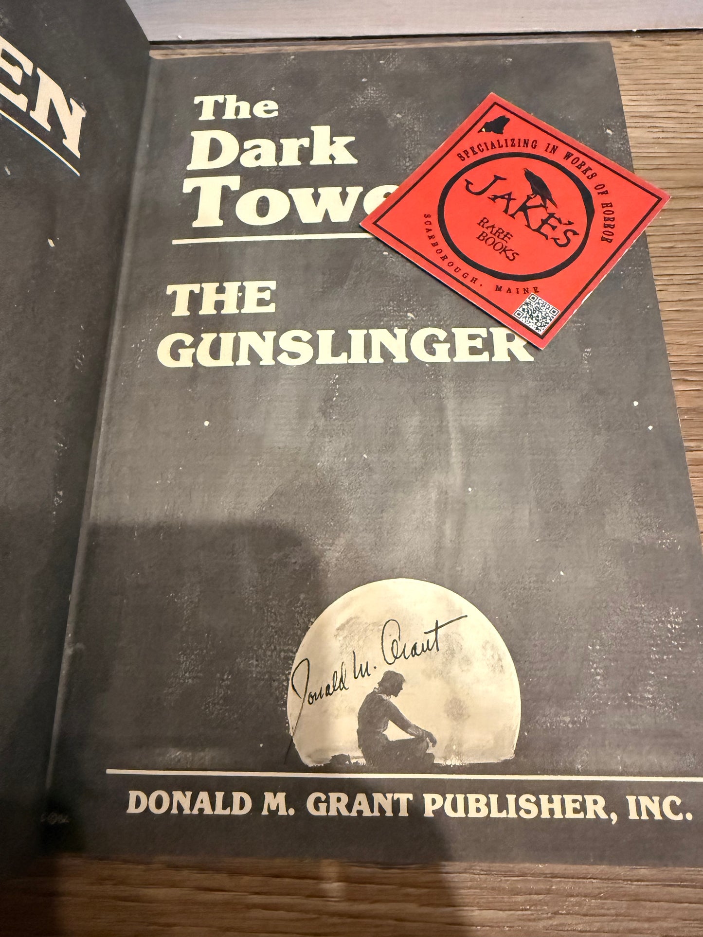 Stephen King, The Gunslinger, First Edition, SIGNED by Donald M. Grant