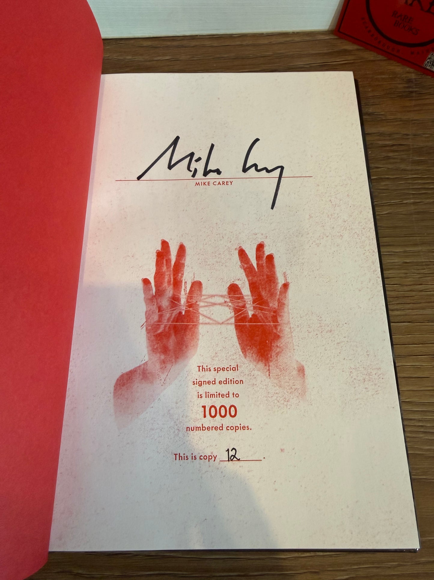 Mike Carey, The Ghost in Bone, Signed Limited #12, Subterranean Press