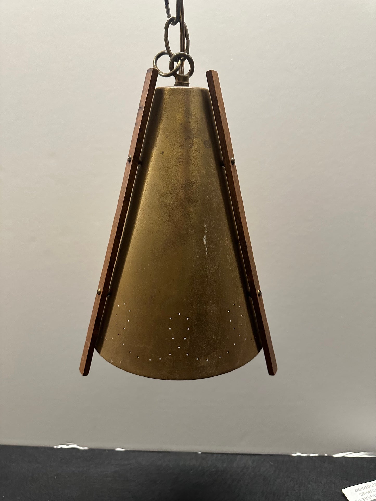 Stephen King, Salem’s Lot, Screen Used Overhead Light