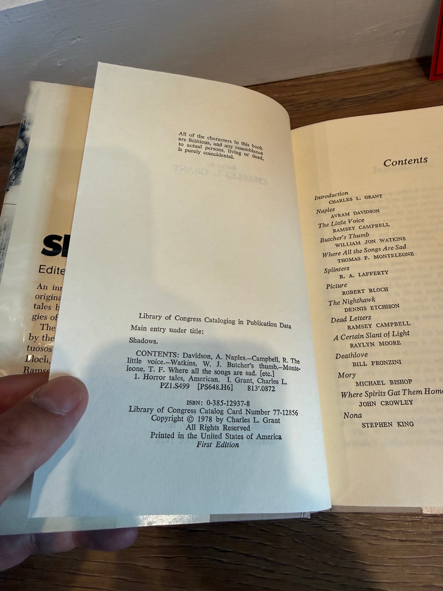 Charles L. Grant, Shadows, First Edition, Doubleday