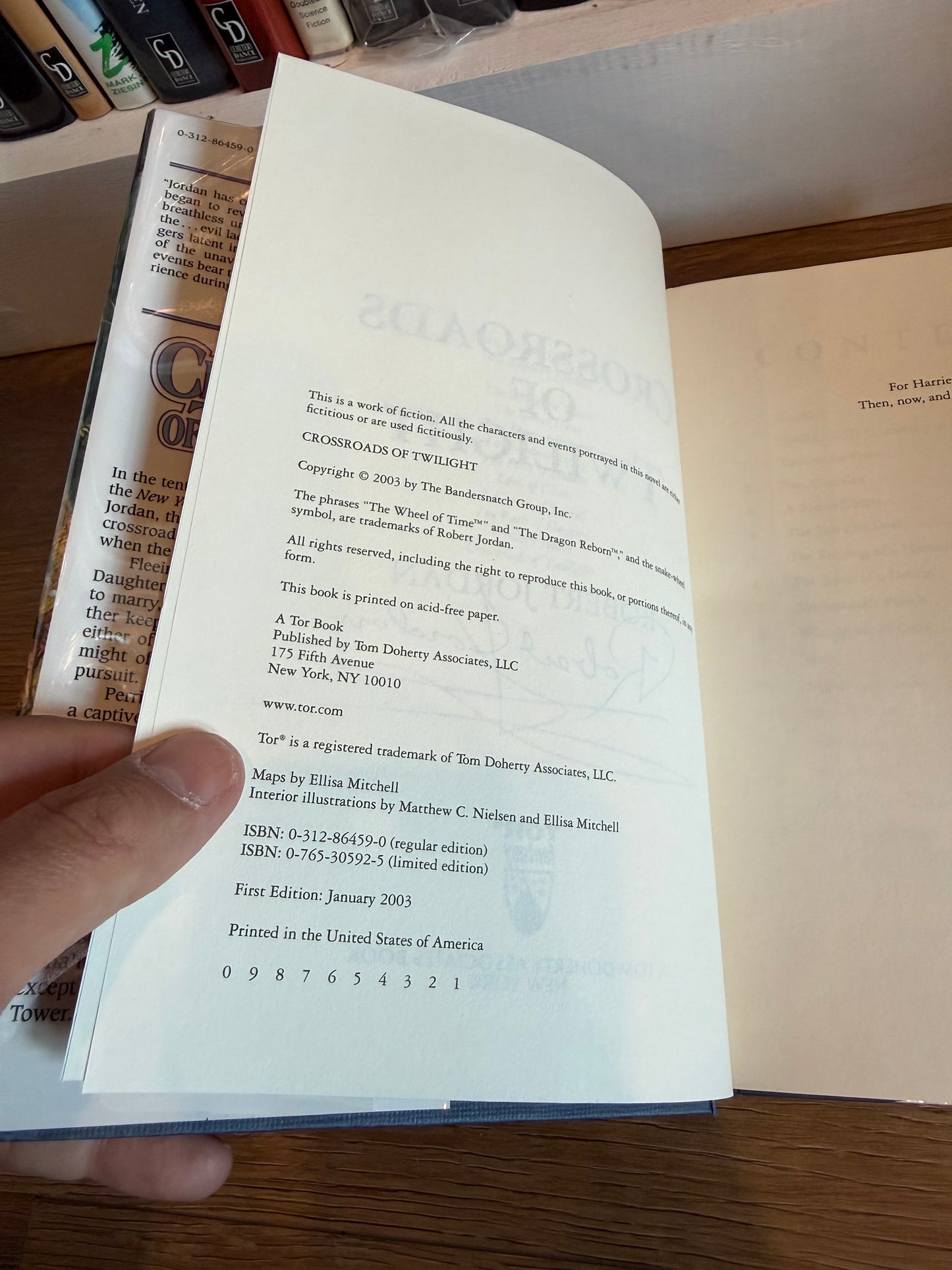 Robert Jordan, Crossroads of Twilight, Signed First Edition, Tor Publishing
