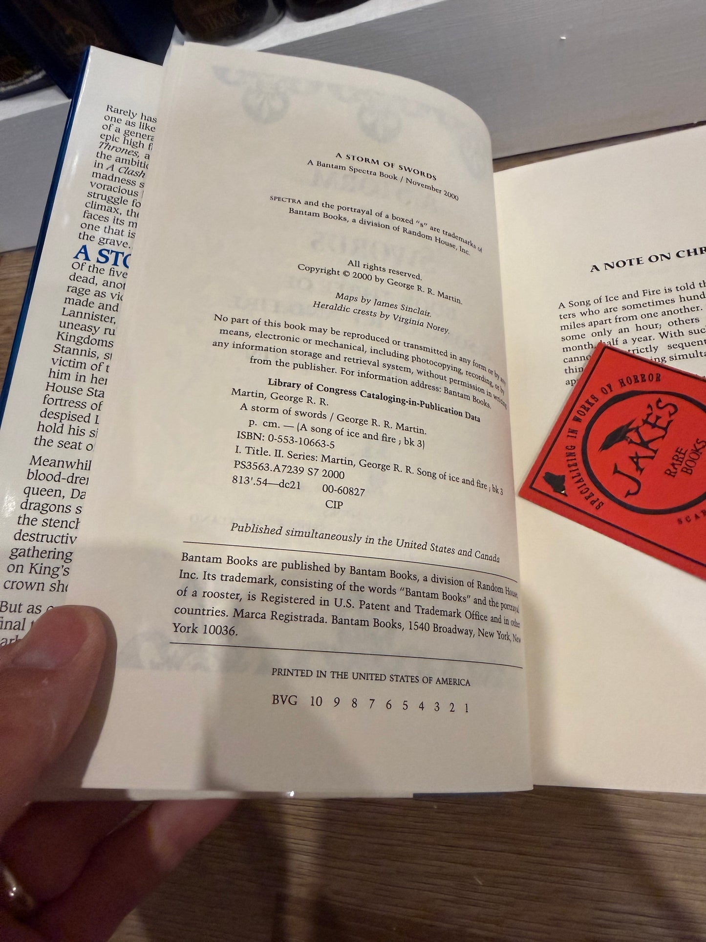 George R.R. Martin, Storm of Swords, First Edition, Bantam