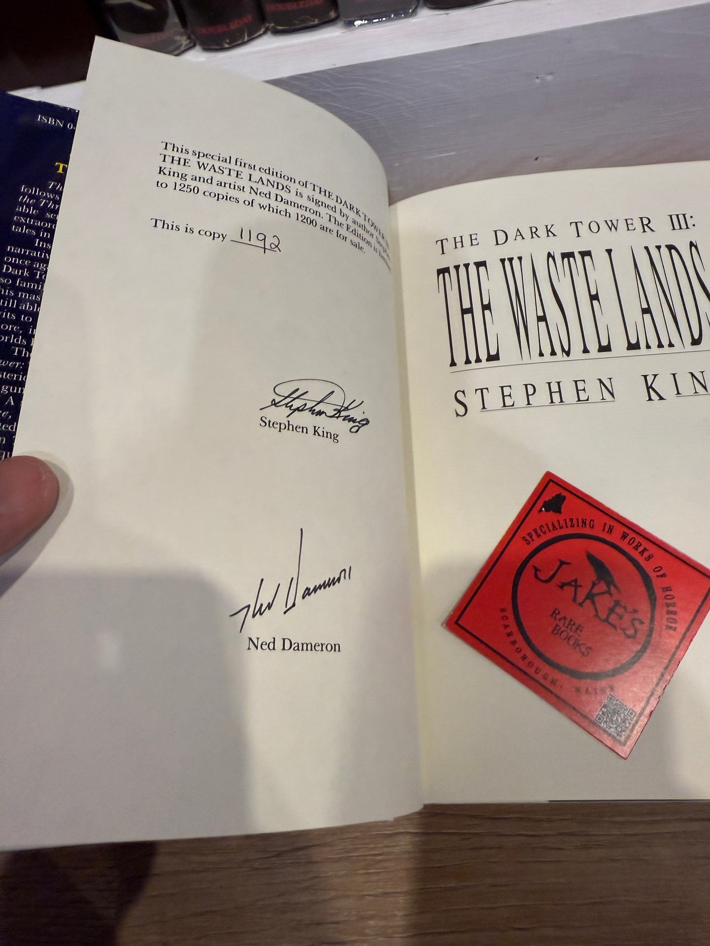 Stephen King, Wastelands, Signed/Limited #1192, Grant Publishing