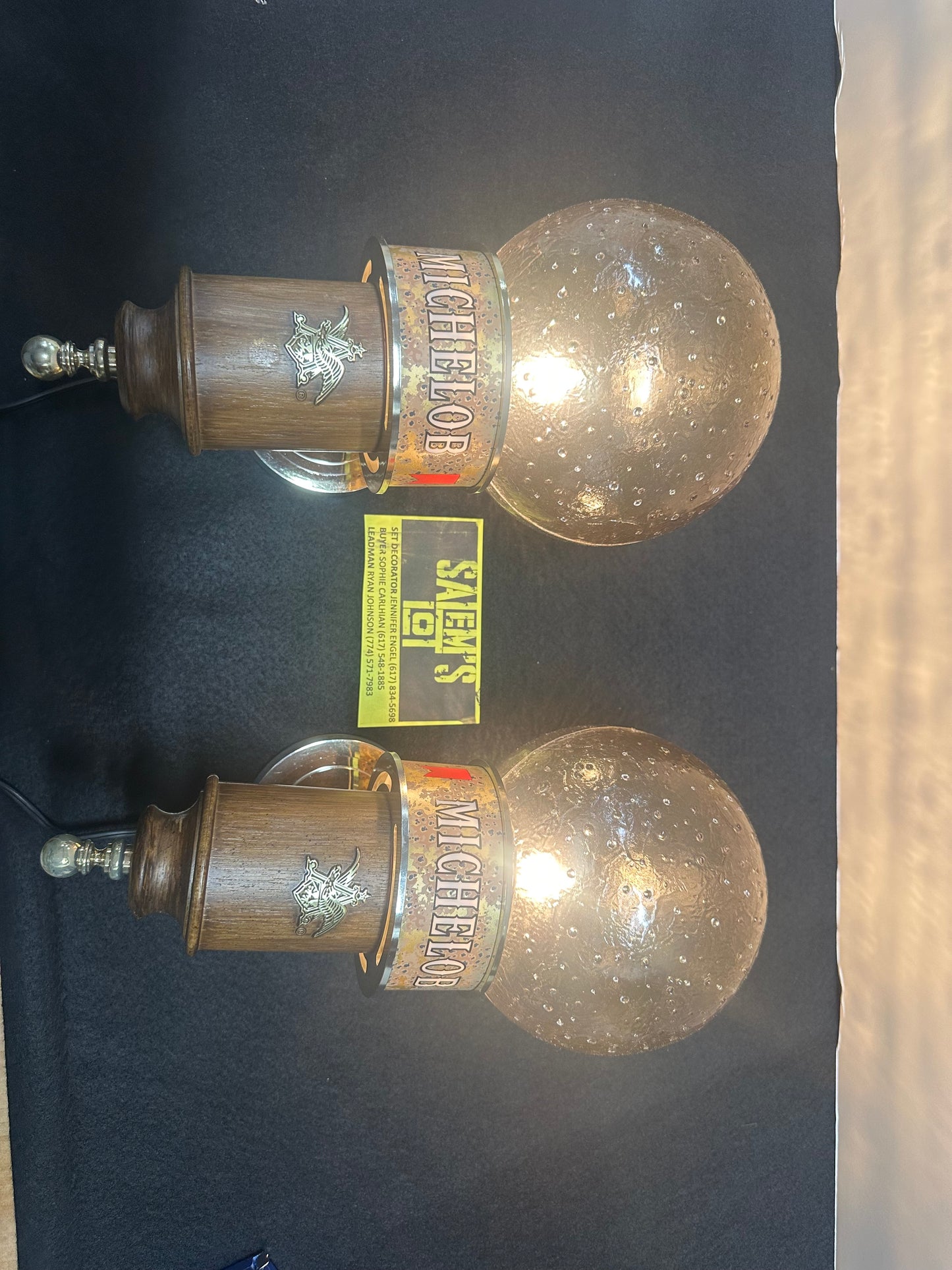 Stephen King, Salem’s Lot, Screen Used, Antique Michelob Wall Sconces